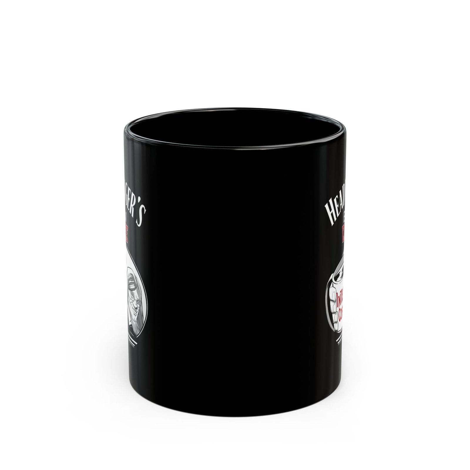 Headbanger's Brew - Crimson Brue 11oz Black Mugs - Image 2