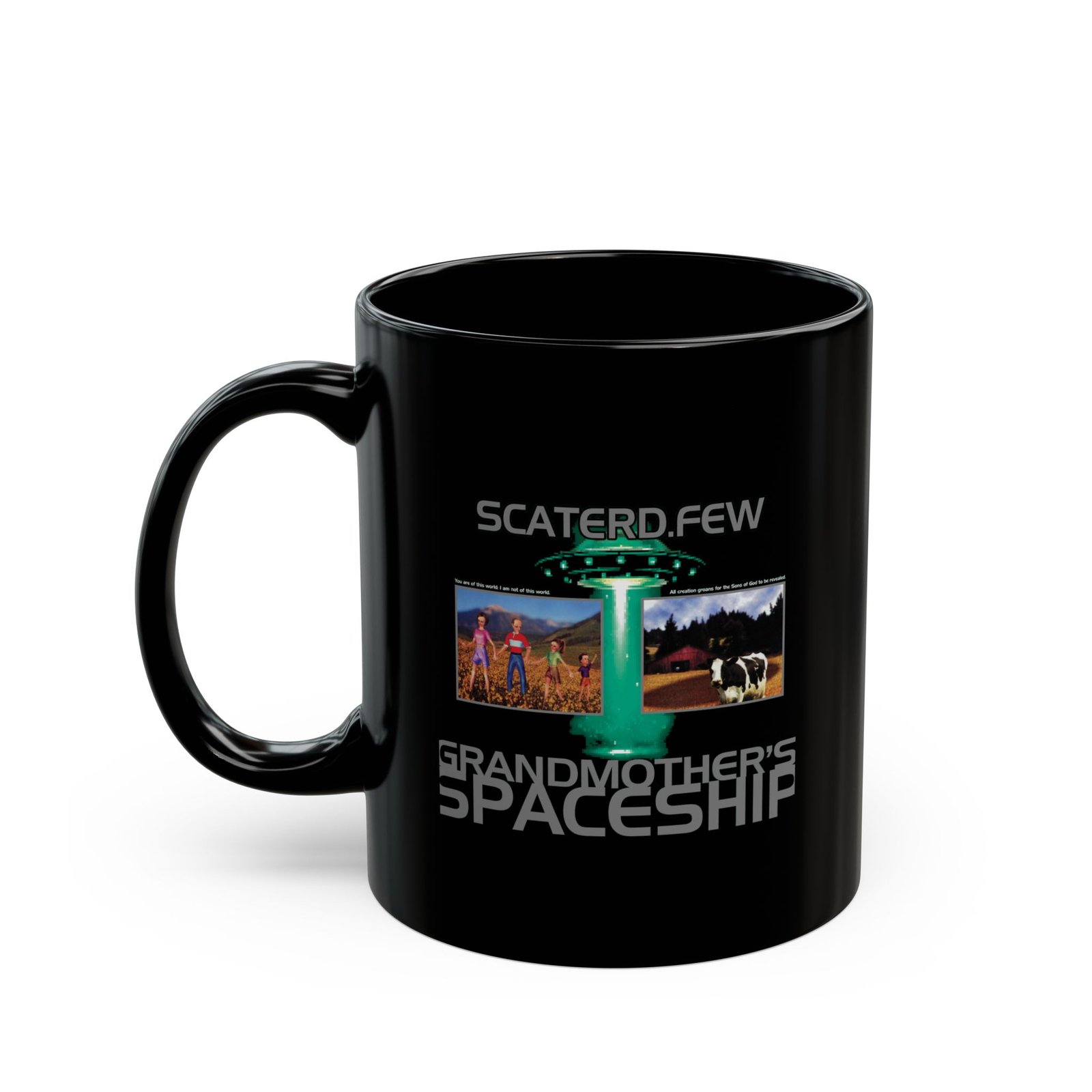 Scaterd Few - Grandmother's Spaceship 11oz Black Mugs