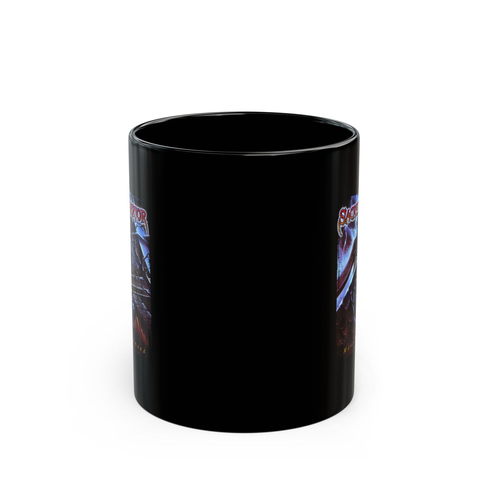 Sacred Warrior - Master's Command 11oz Black Mugs - Image 2