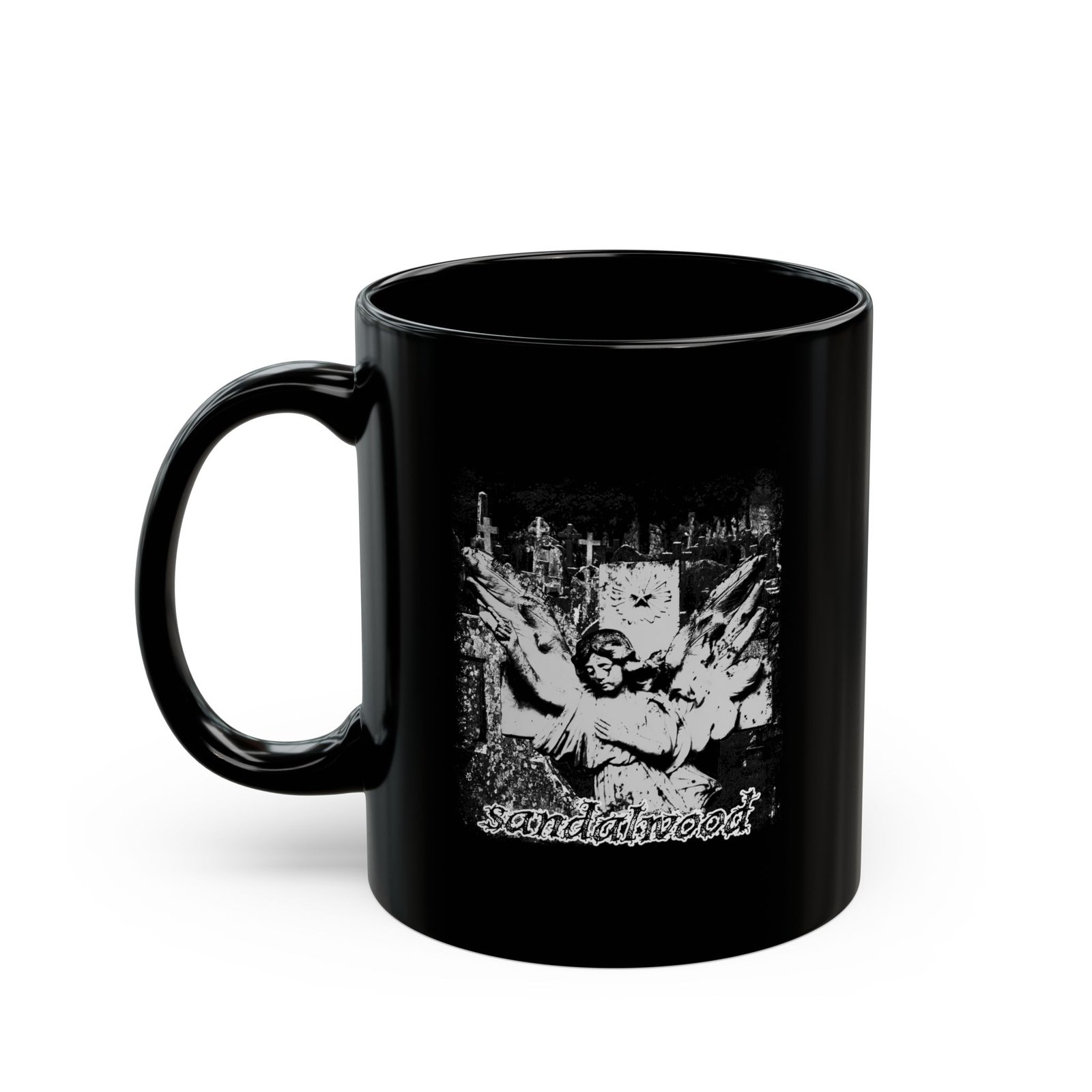 Sandalwood 11oz Black Mugs