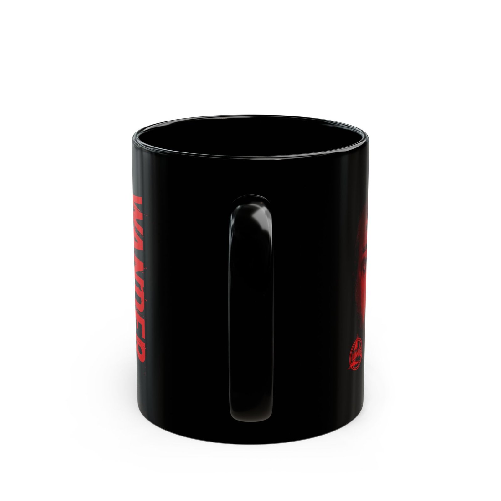Wanus - Wander Red 11oz Black Mugs - Image 4