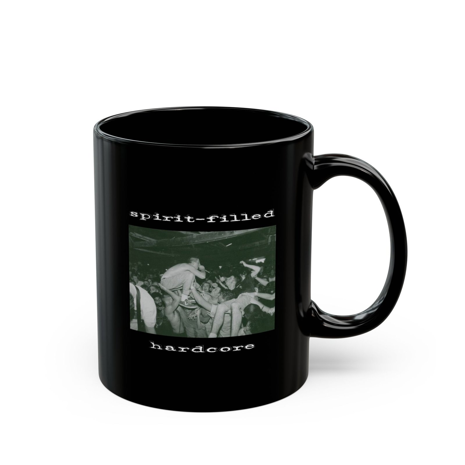 Unashamed - Spirit Filled Hardcore 11oz Black Mugs - Image 3