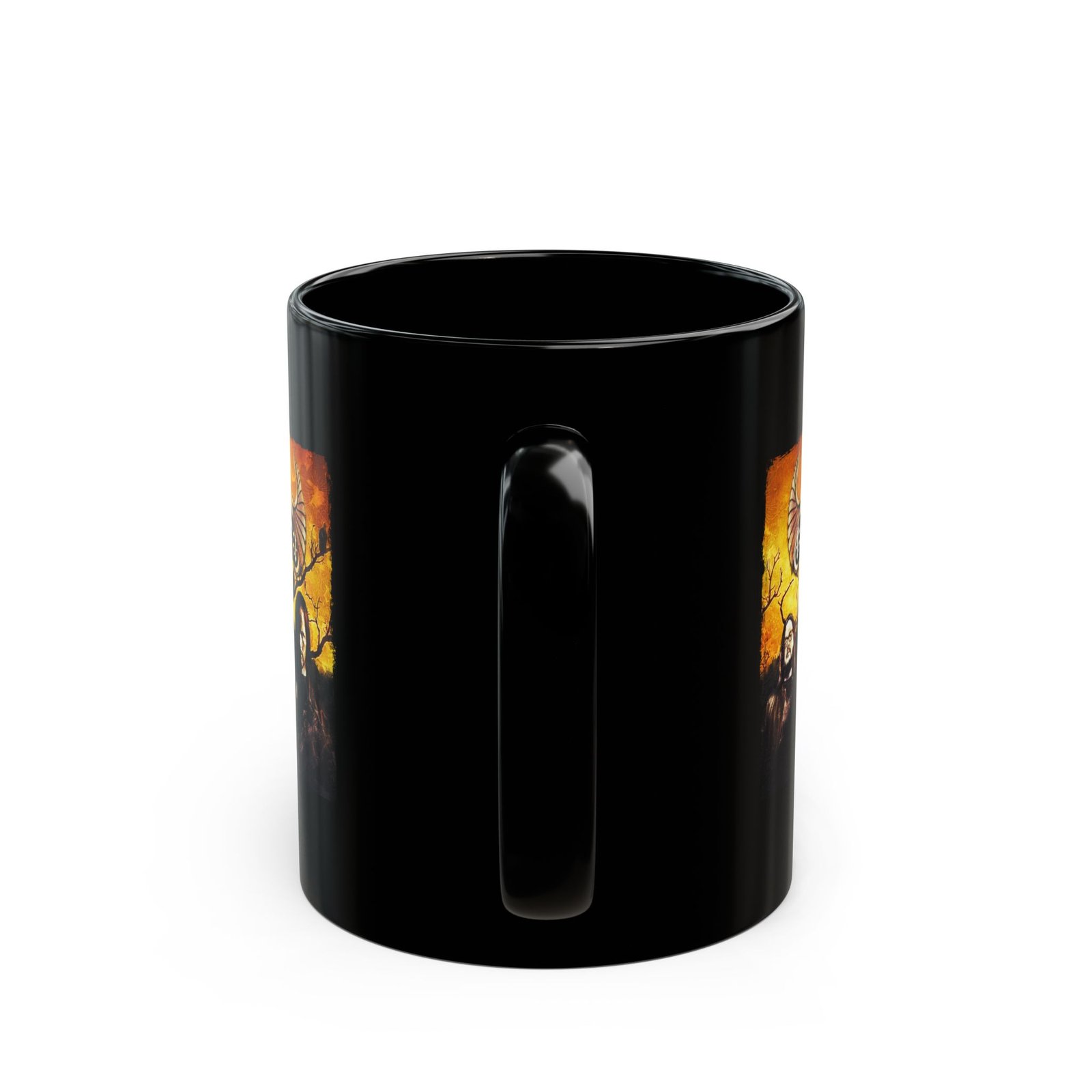 Vultures Gathering 11oz Black Mugs - Image 4
