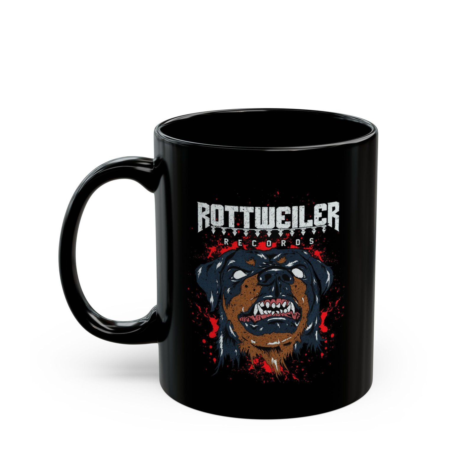 Rottweiler Records 11oz Black Mugs