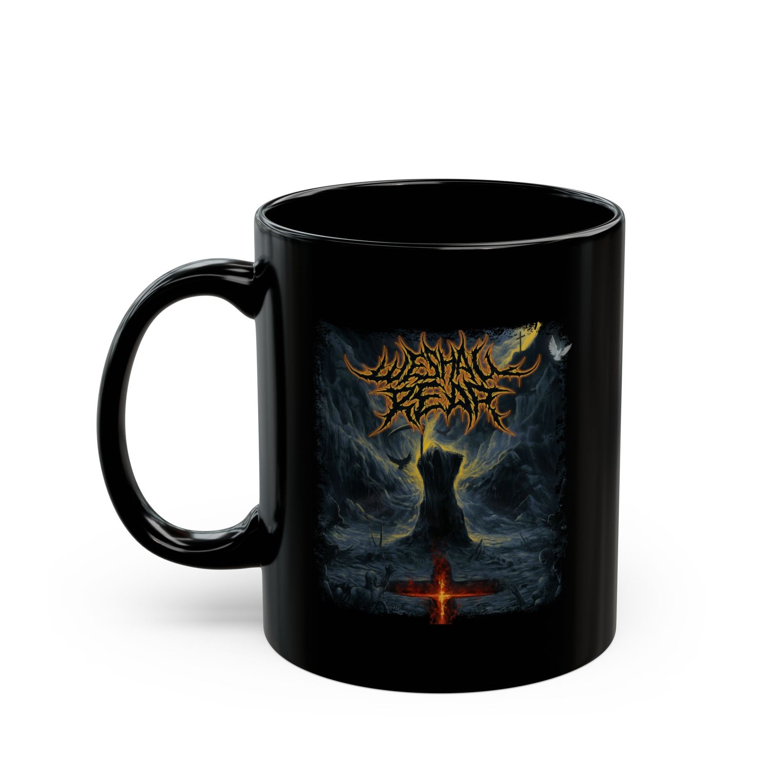 WeShallReap 11oz Black Mugs
