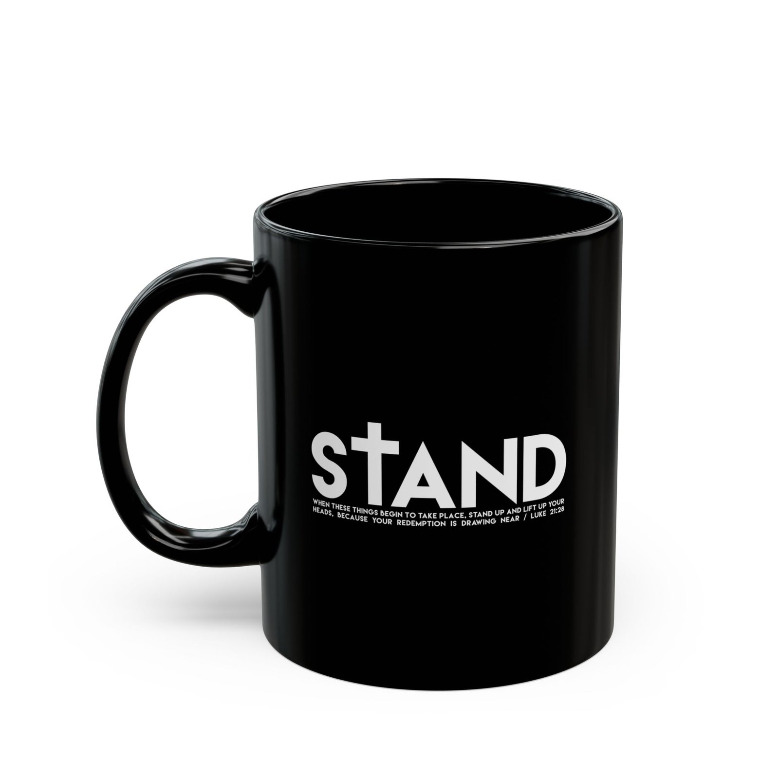 STAND by Designs Of Defiance 11oz Black Mugs