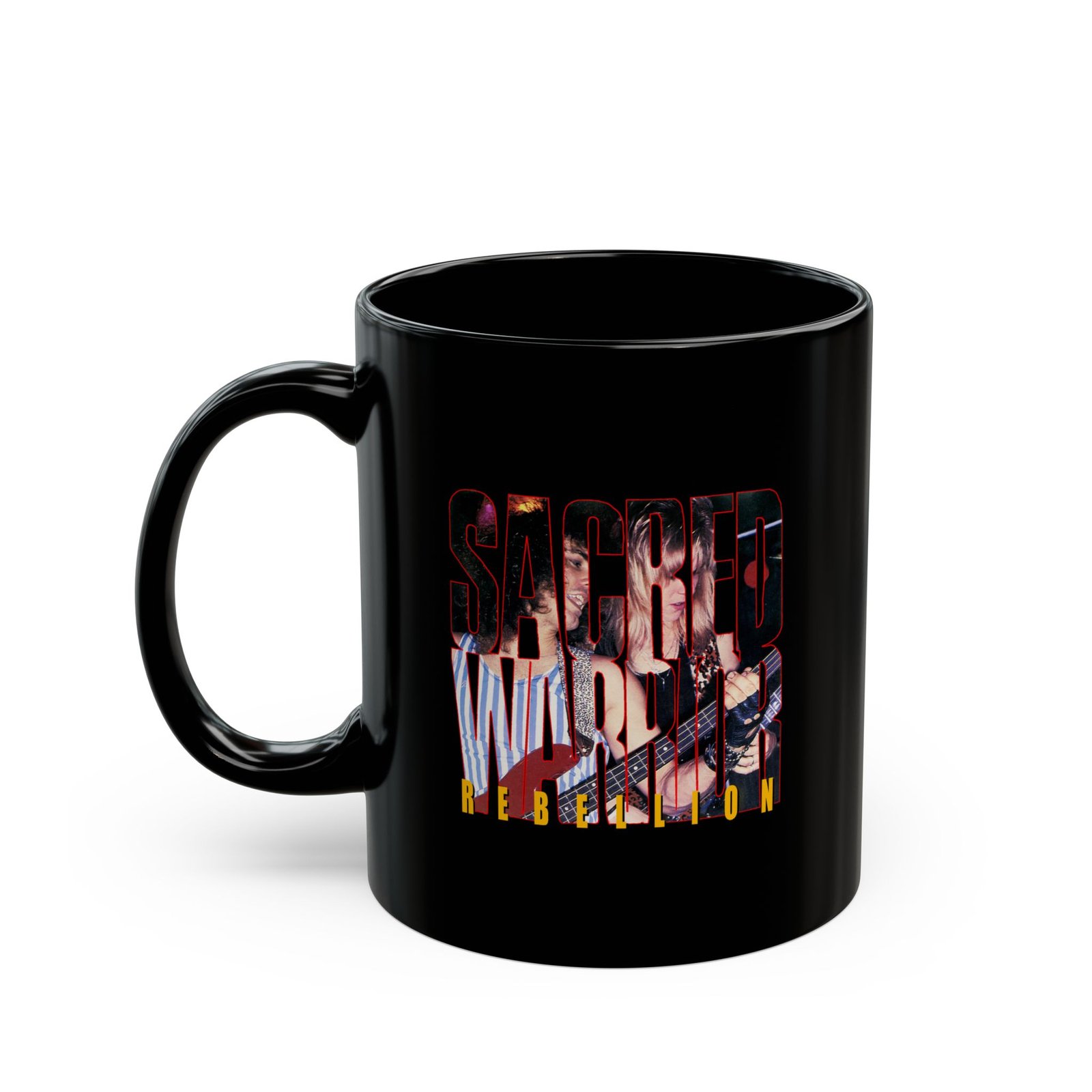 Sacred Warrior - Rebellion 11oz Black Mugs