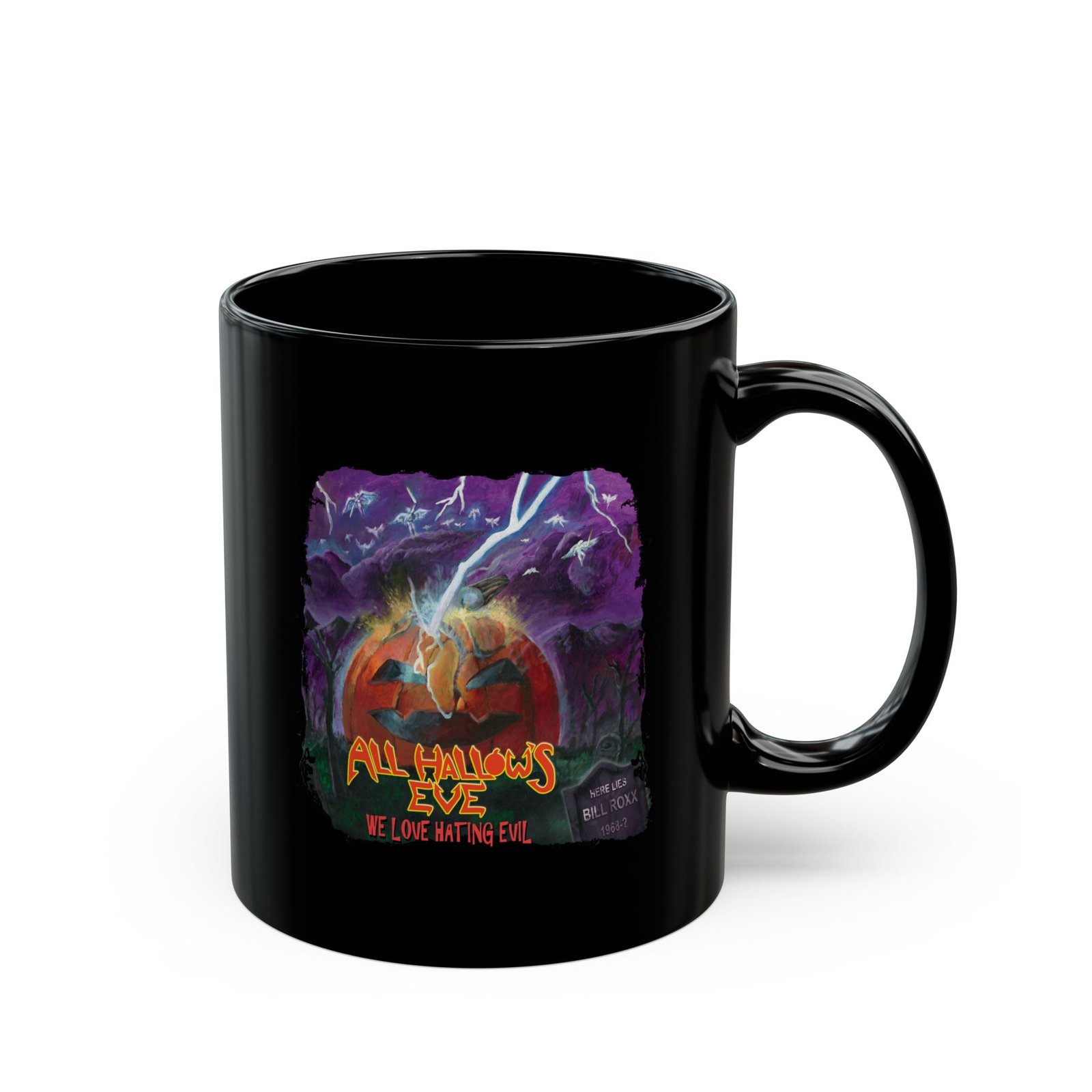 Roxx Productions - All Hallow's Eve 11oz Black Mugs - Image 3