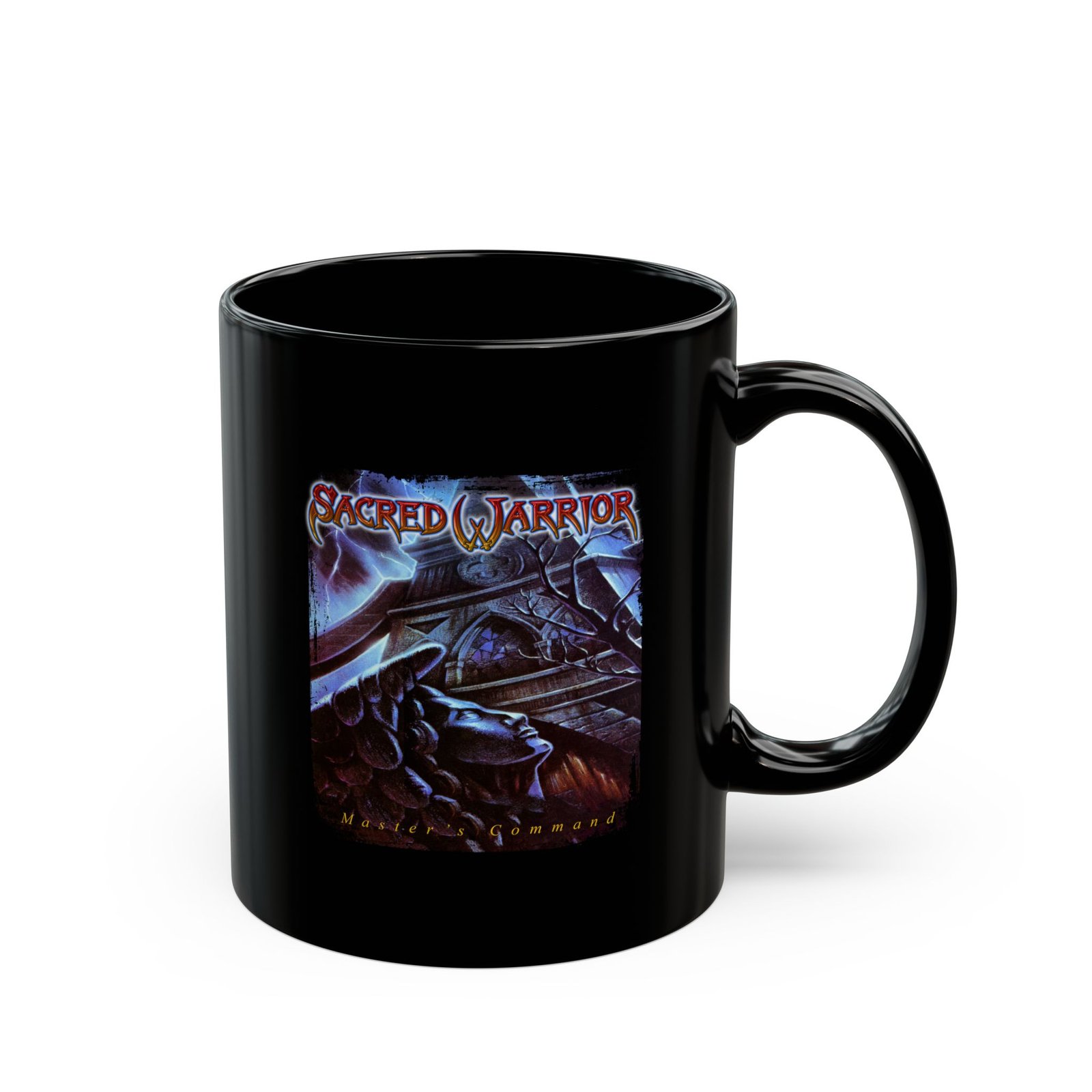 Sacred Warrior - Master's Command 11oz Black Mugs - Image 3