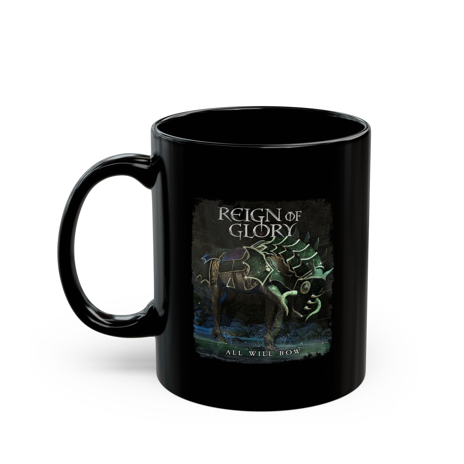 Reign Of Glory - All Will Bow 11oz Black Mugs