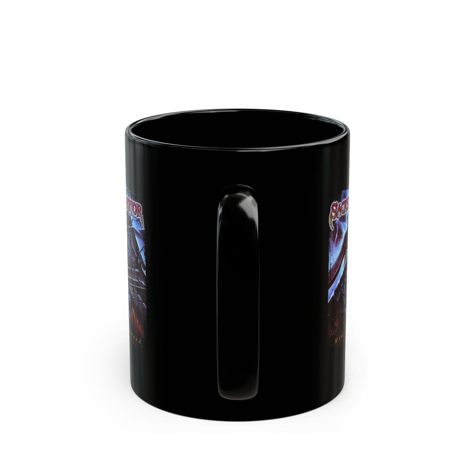 Sacred Warrior - Master's Command 11oz Black Mugs - Image 4