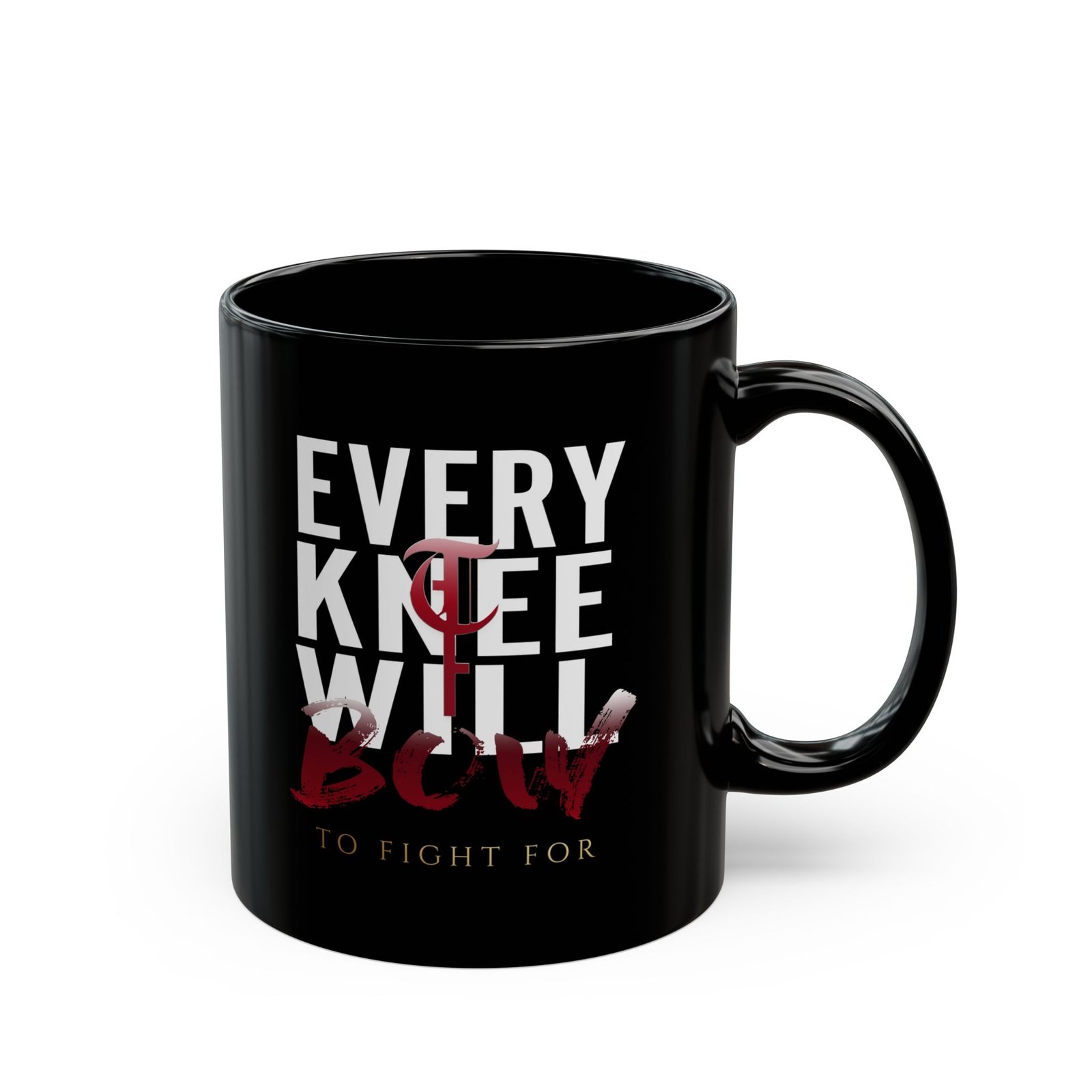 To Fight For - Every Knee Black Mugs (11oz, 15oz)