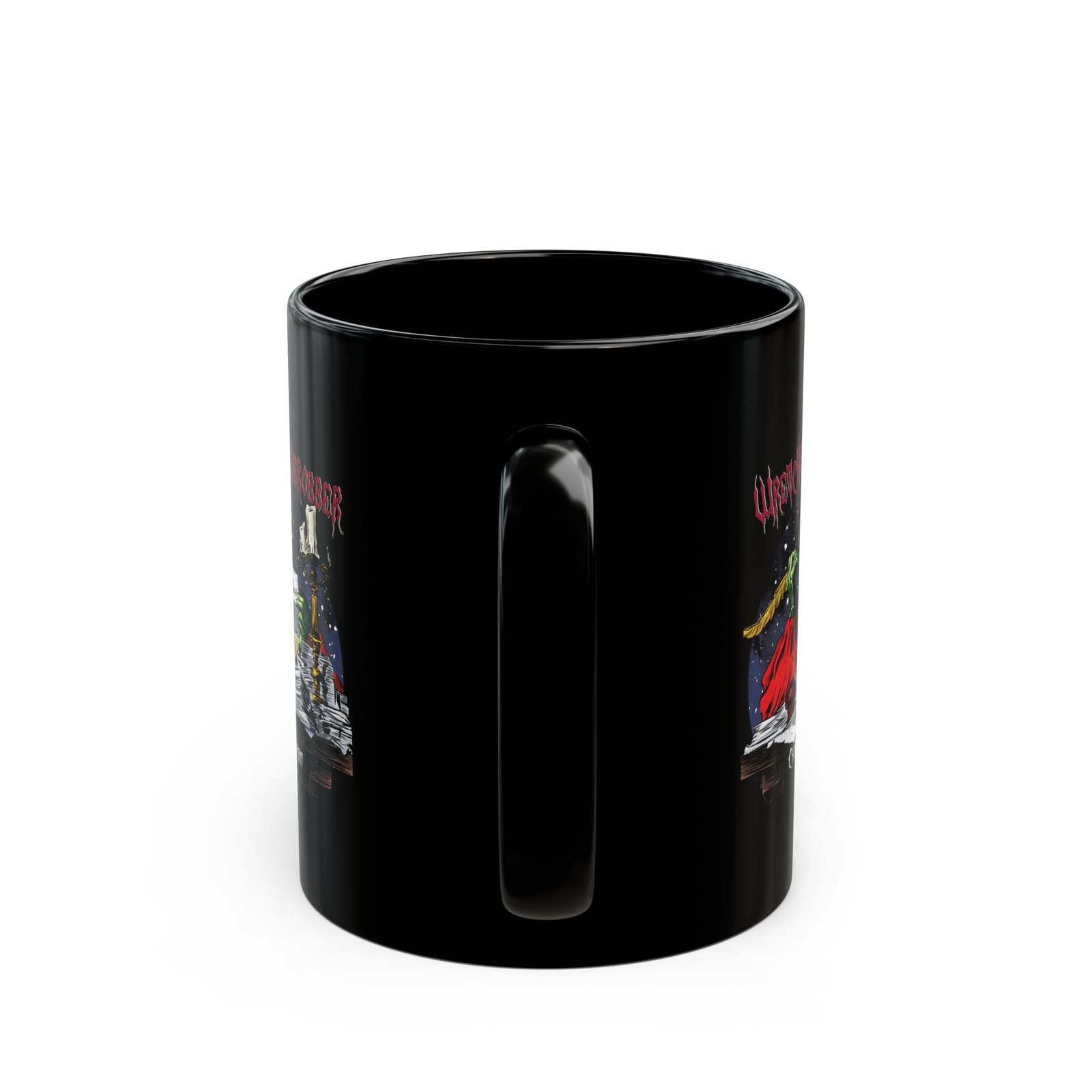 Wretched Graverobber - Christmas Spirit 11oz Black Mugs - Image 4