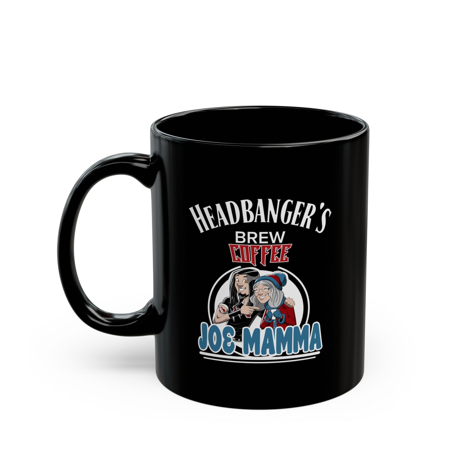 Headbanger's Brew - Joe Mamma 11oz Black Mugs