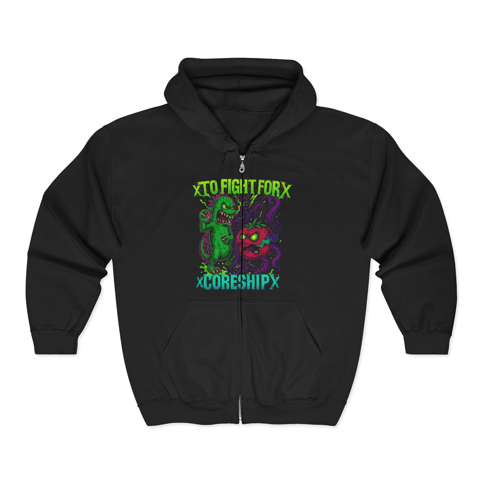To Fight For - xCORESHIPx Veggies Full Zip Hooded Sweatshirt