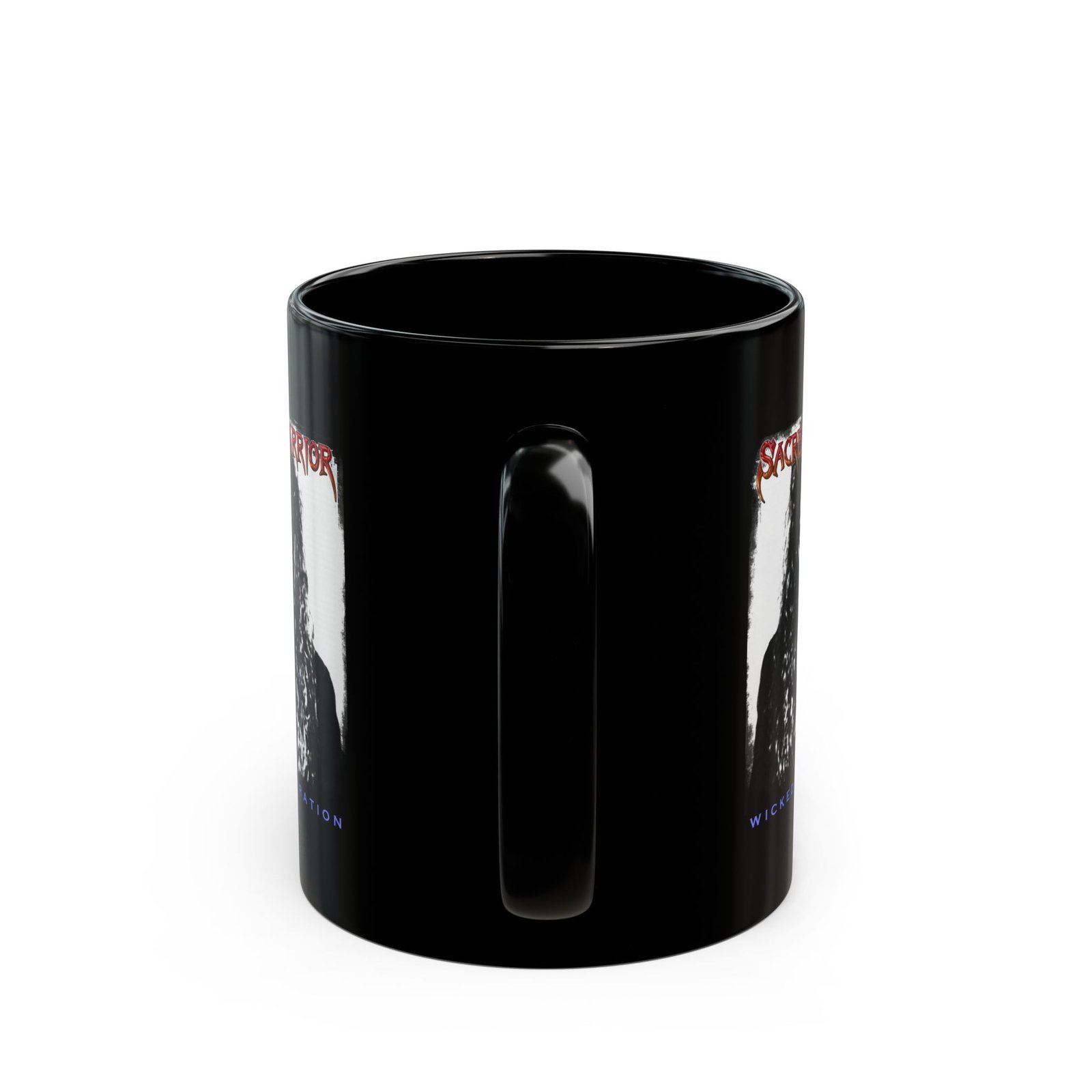Sacred Warrior - Wicked Generation 11oz Black Mugs - Image 4