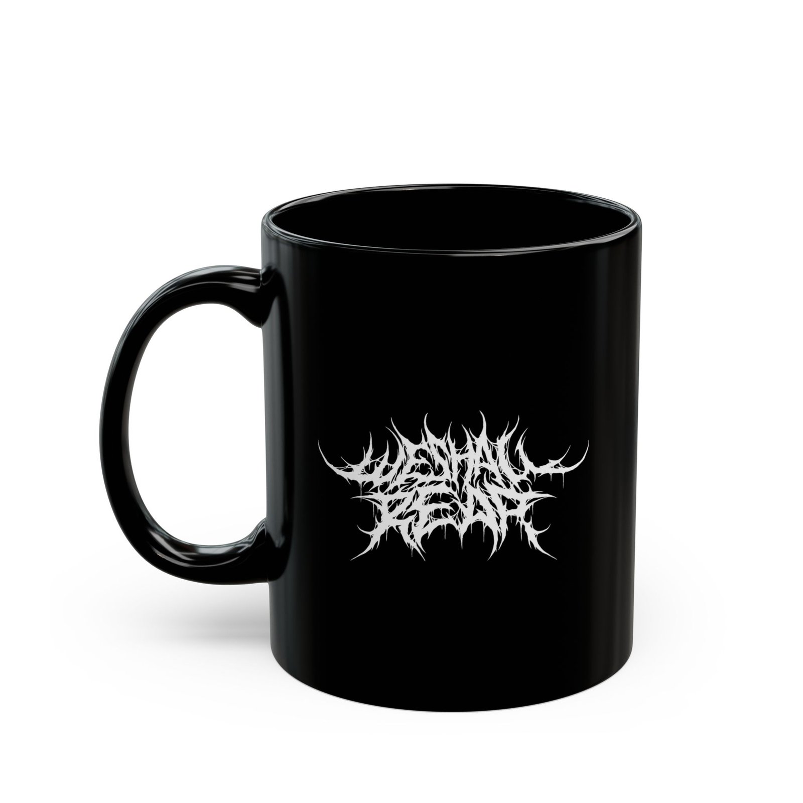 WeShallReap Logo 11oz Black Mugs