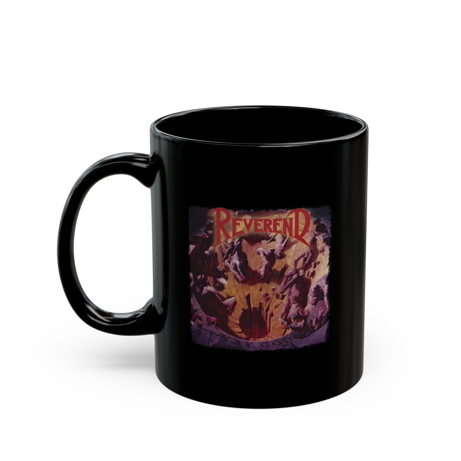 Reverend - Play God 11oz Black Mugs