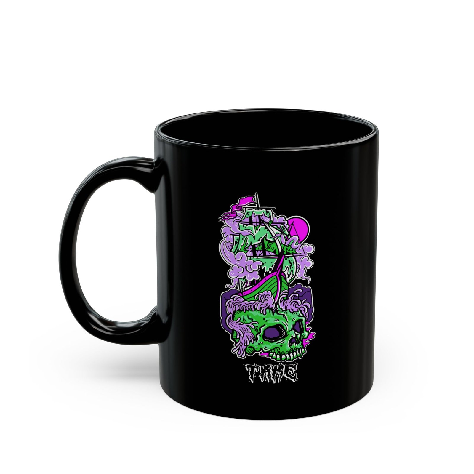 Take - Pirate Ship 11oz Black Mugs
