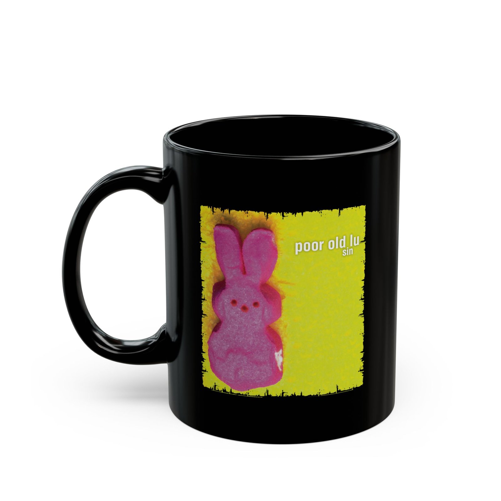Poor Old Lu - Sin 11oz Black Mugs