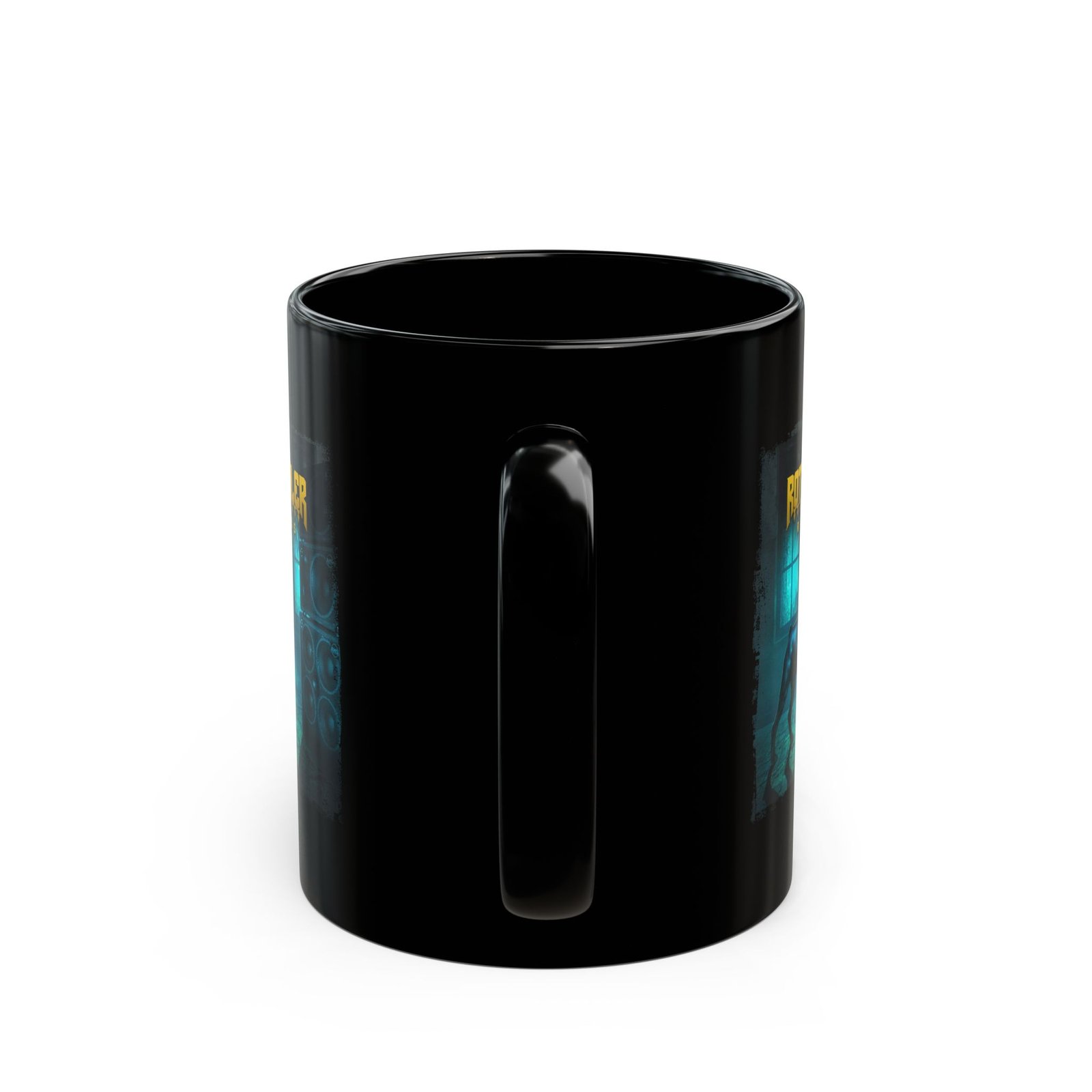 Rottweiler Records Speakers 11oz Black Mugs - Image 4
