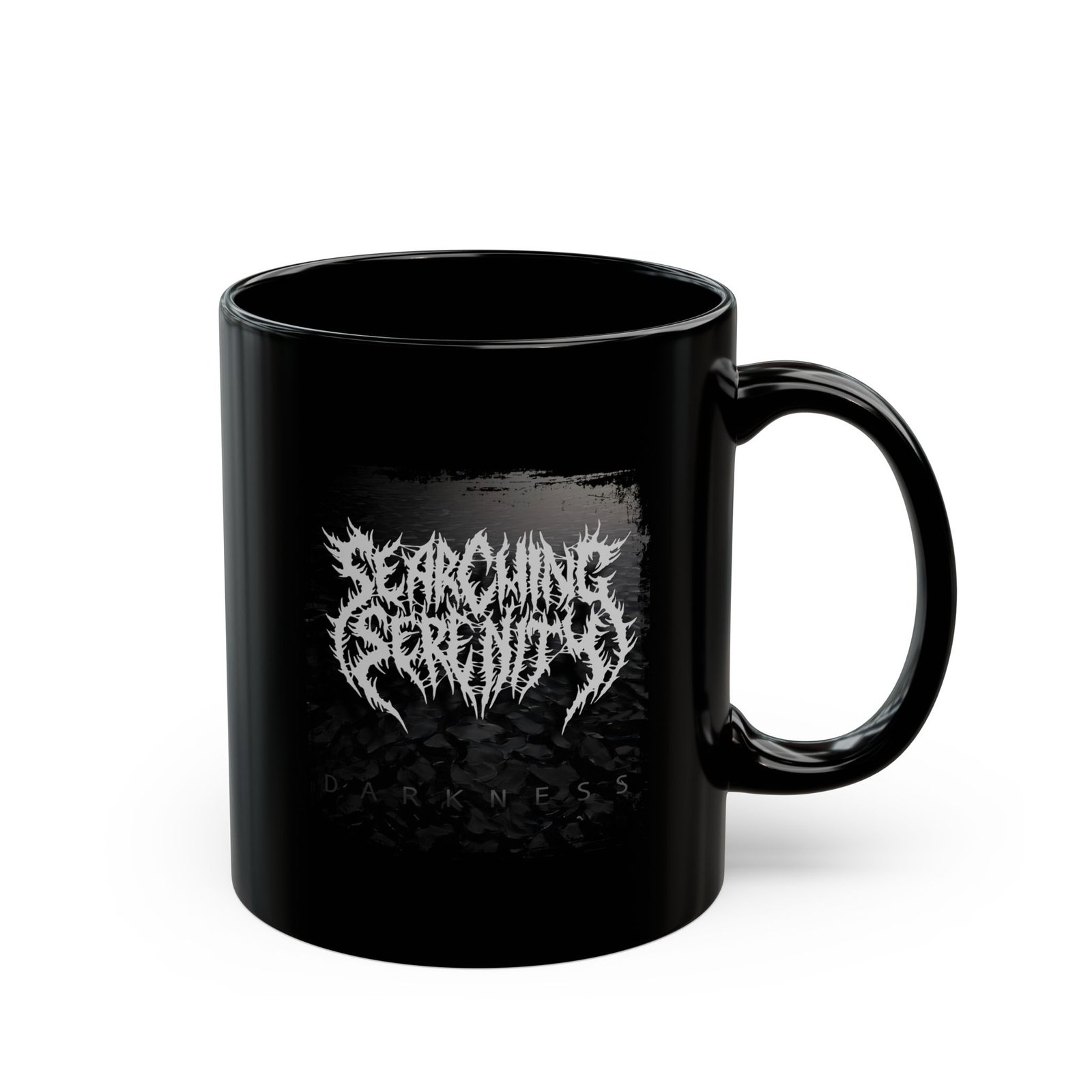 Searching Serenity - Darkness 11oz Black Mugs - Image 3