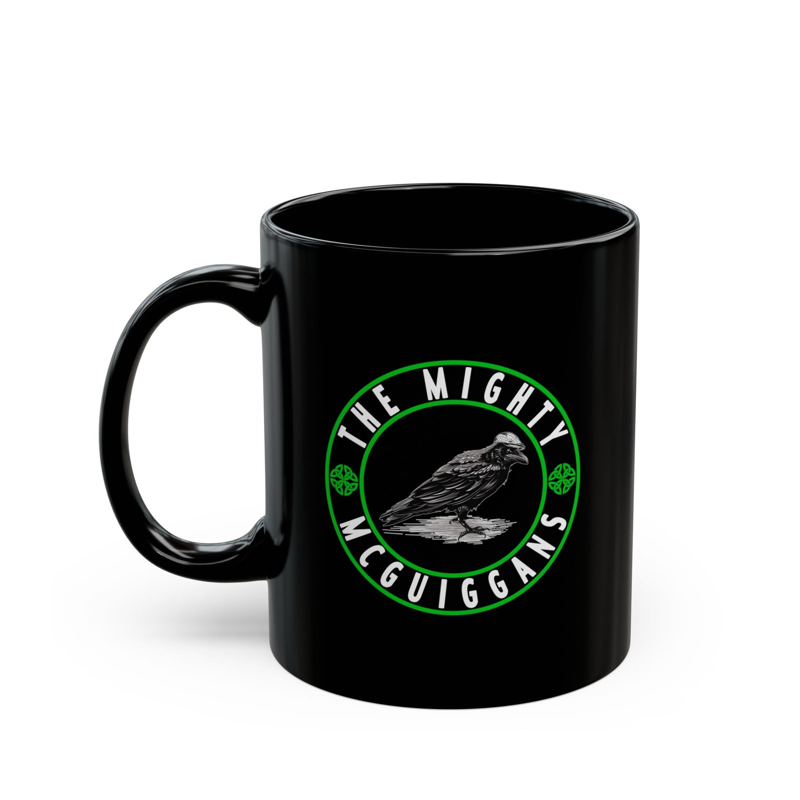 The Mighty McGuiggans GW Logo 11oz Black Mugs