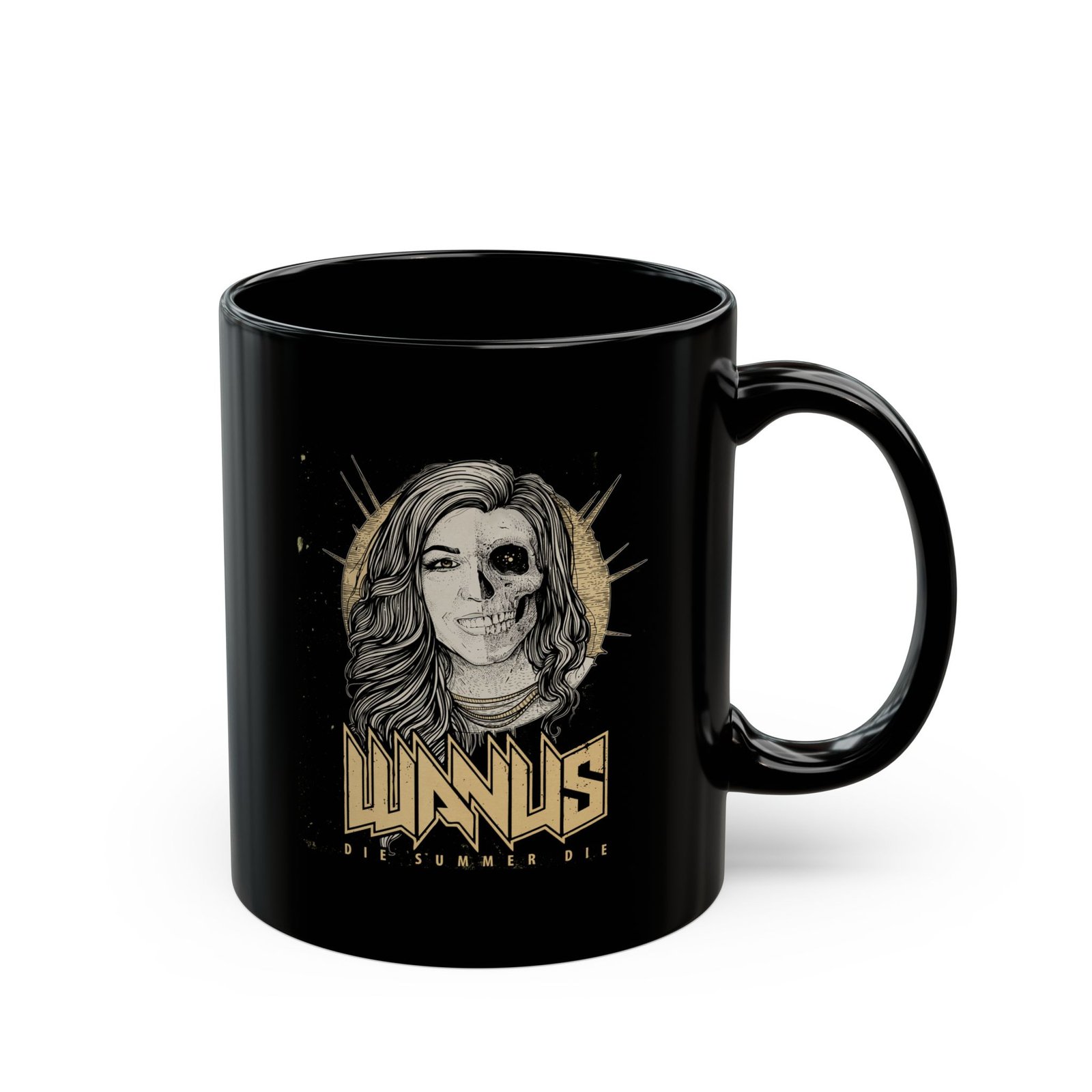 Wanus - Die Summer Die 11oz Black Mugs - Image 3