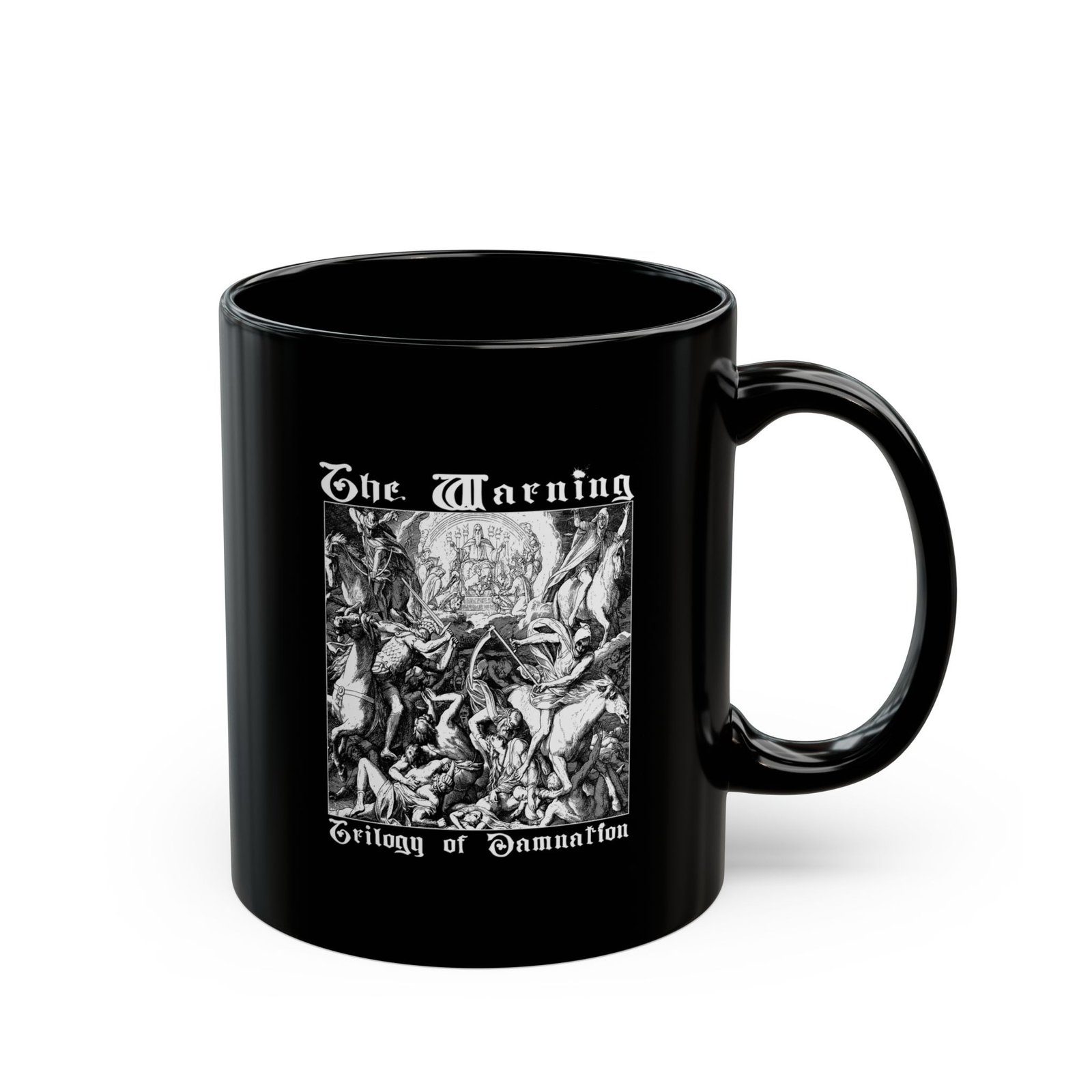 The Warning - Trilogy Of Damnation 11oz Black Mugs - Image 3
