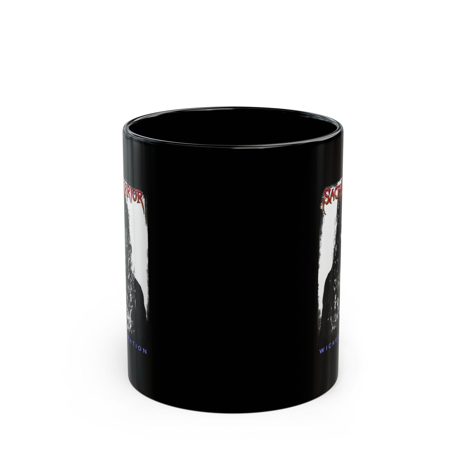 Sacred Warrior - Wicked Generation 11oz Black Mugs - Image 2