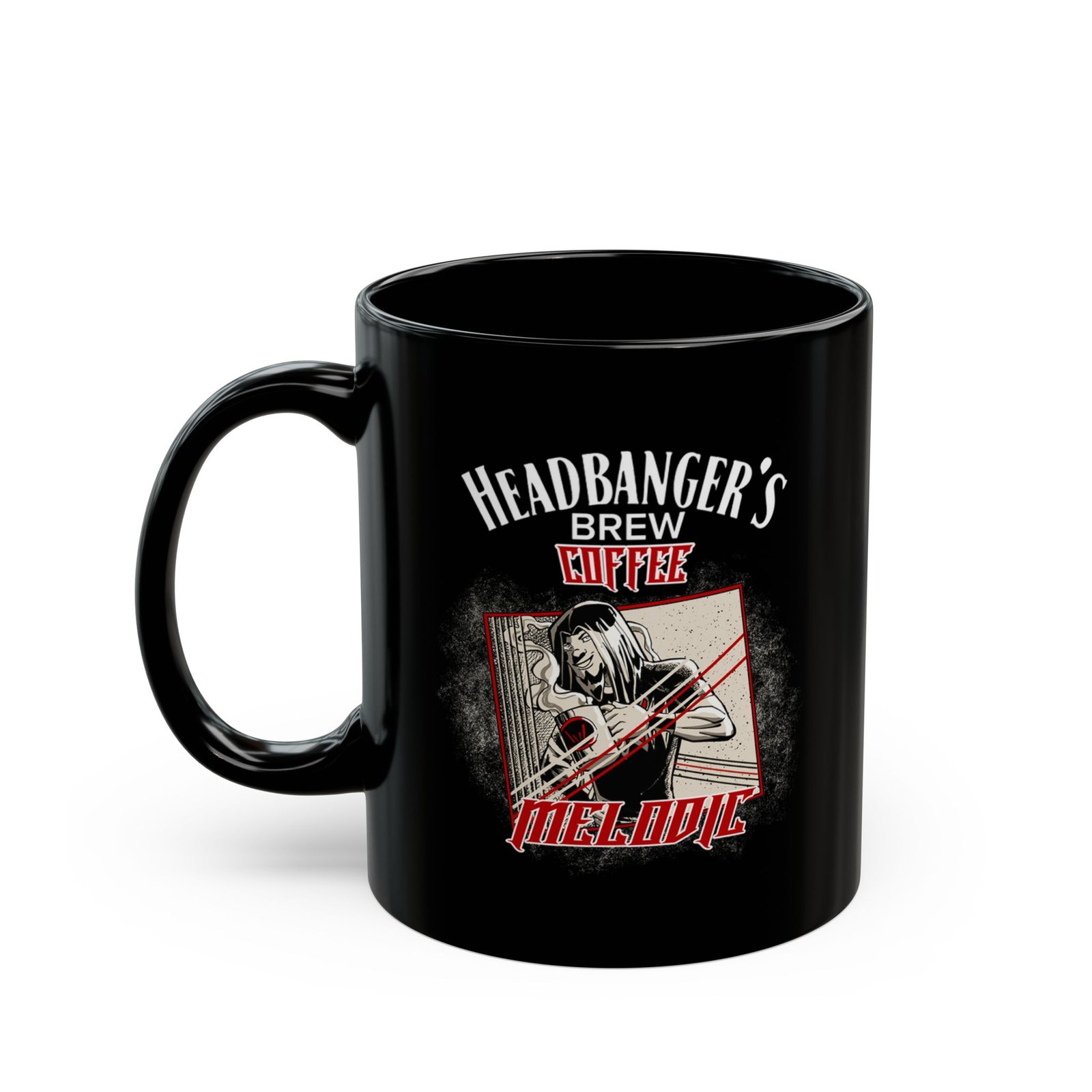 Headbanger's Brew - Melodic 11oz Black Mugs