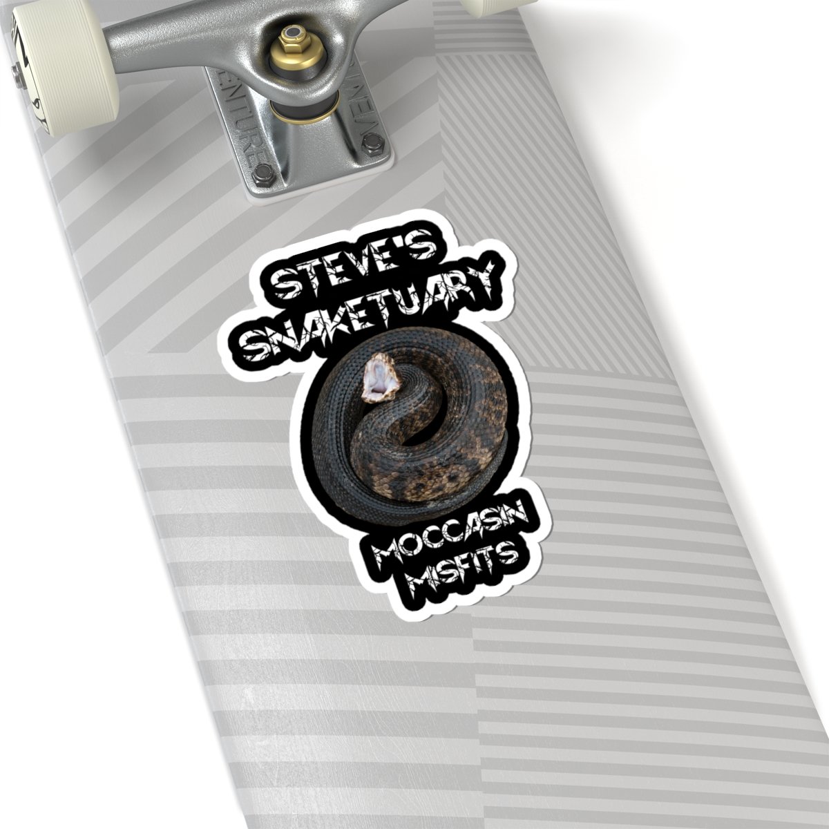 Steve's Snaketuary - Moccasin Misfits Die Cut Stickers