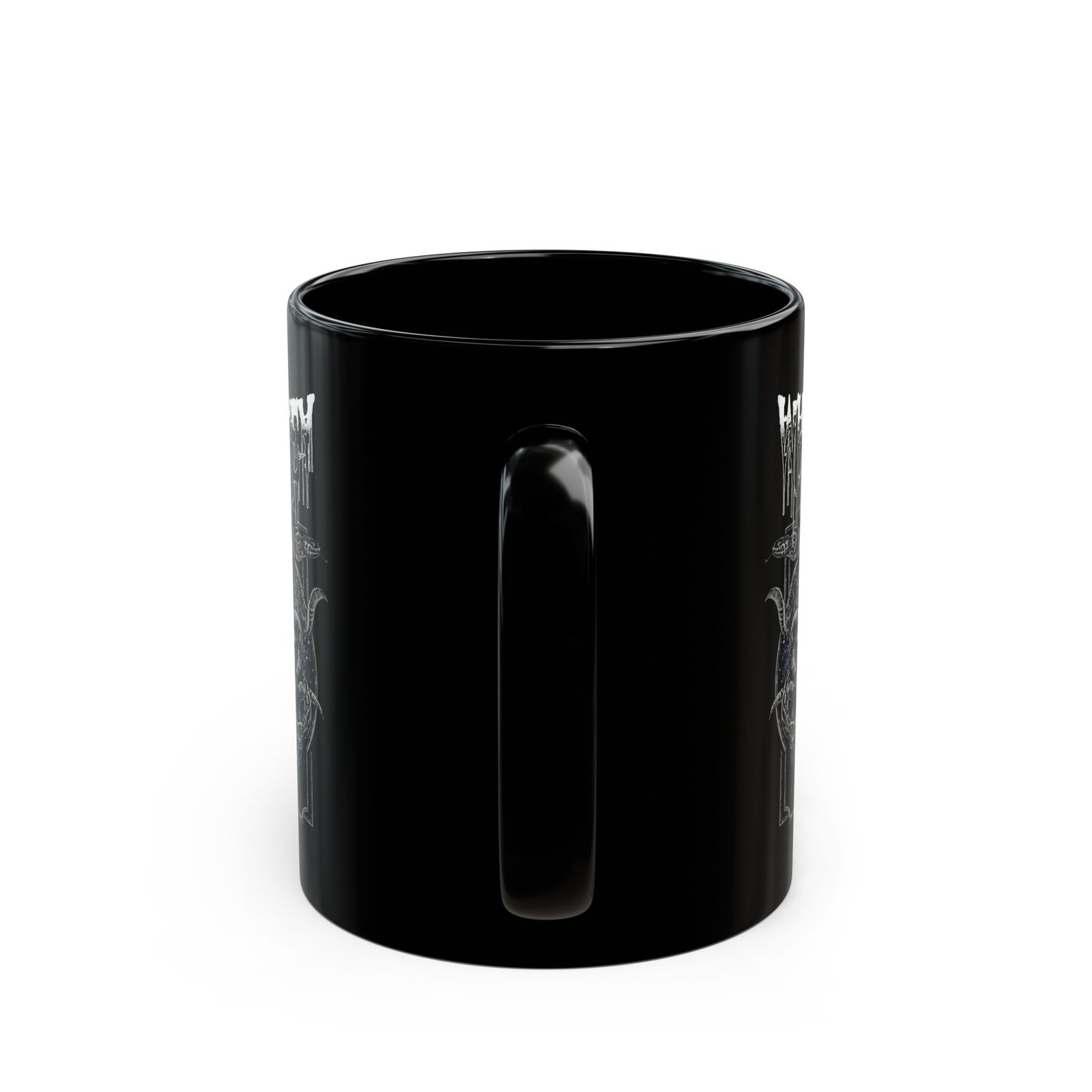 Whipkey - Goat 11oz Black Mugs - Image 4