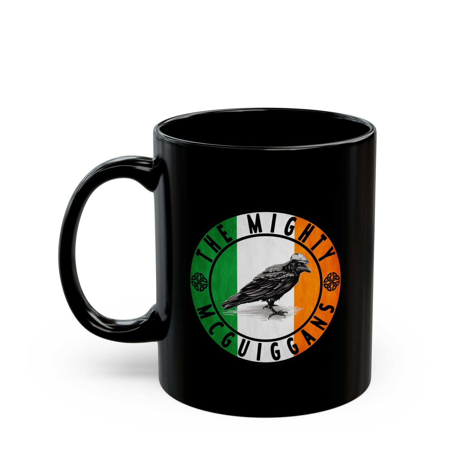 The Mighty McGuiggans Irish Flag 11oz Black Mugs