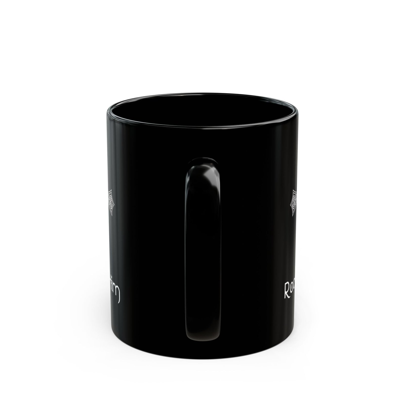 Rock4Him 11oz Black Mugs - Image 4