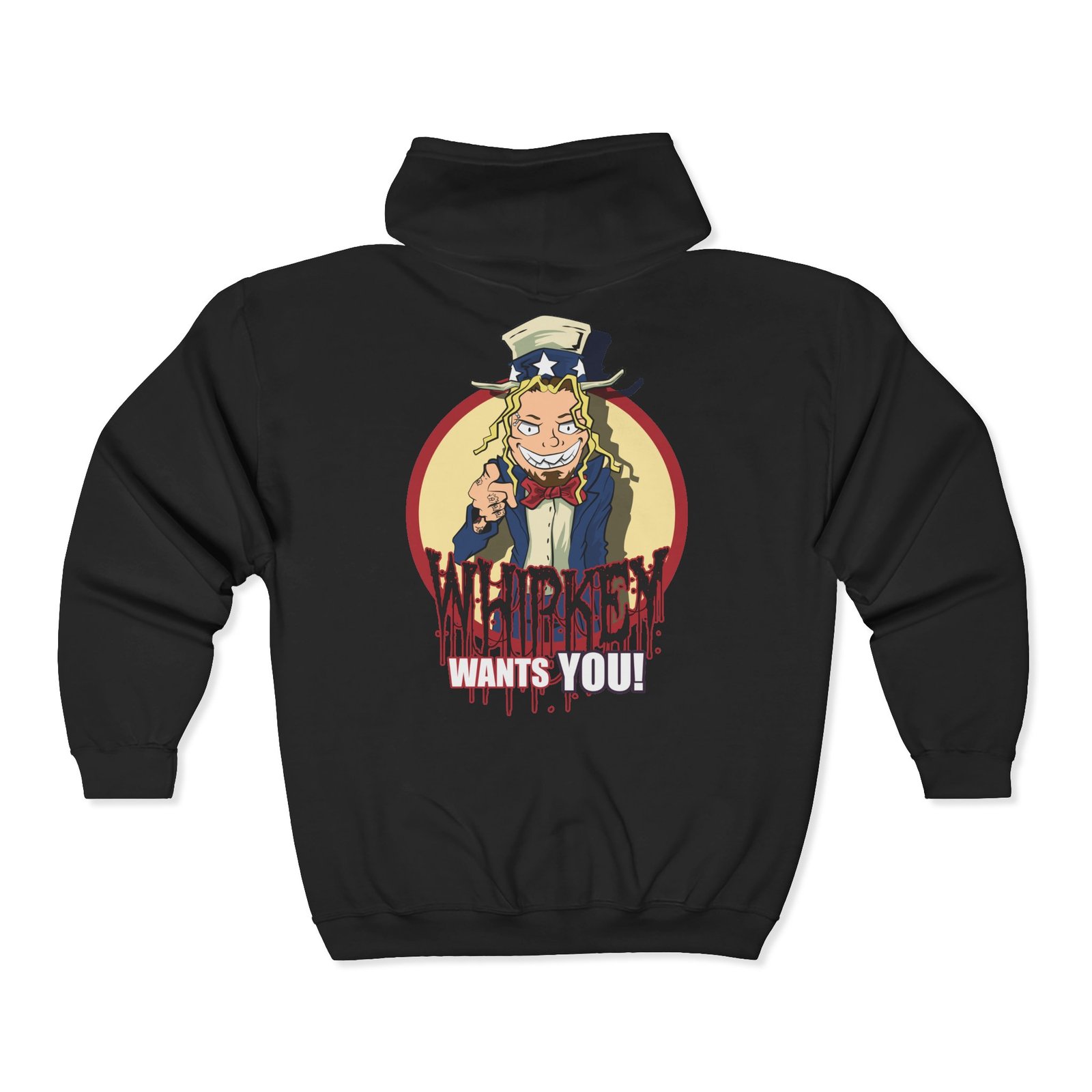 Whipkey - I Want You (Red) Full Zip Hooded Sweatshirt (2-Sided)
