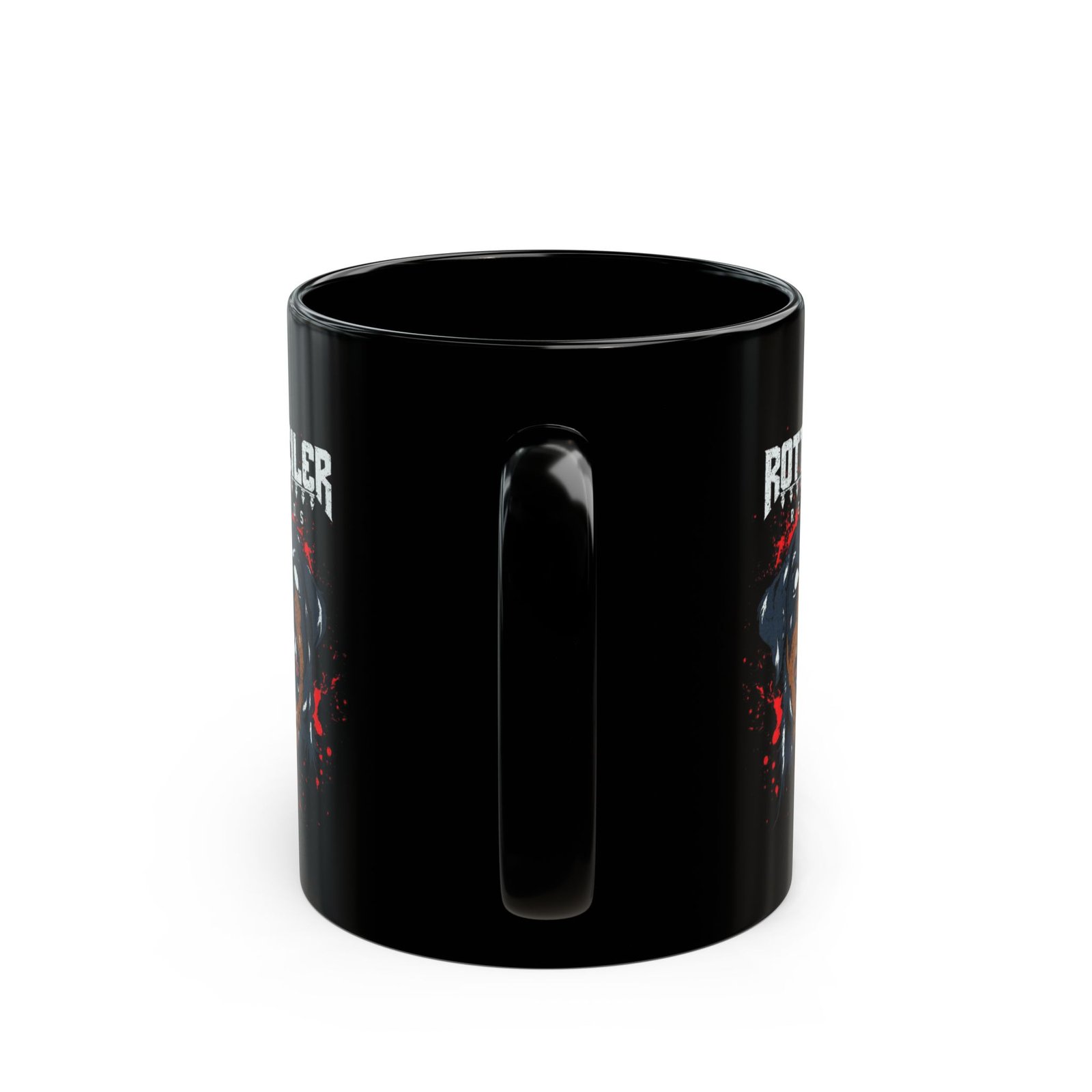 Rottweiler Records 11oz Black Mugs - Image 4