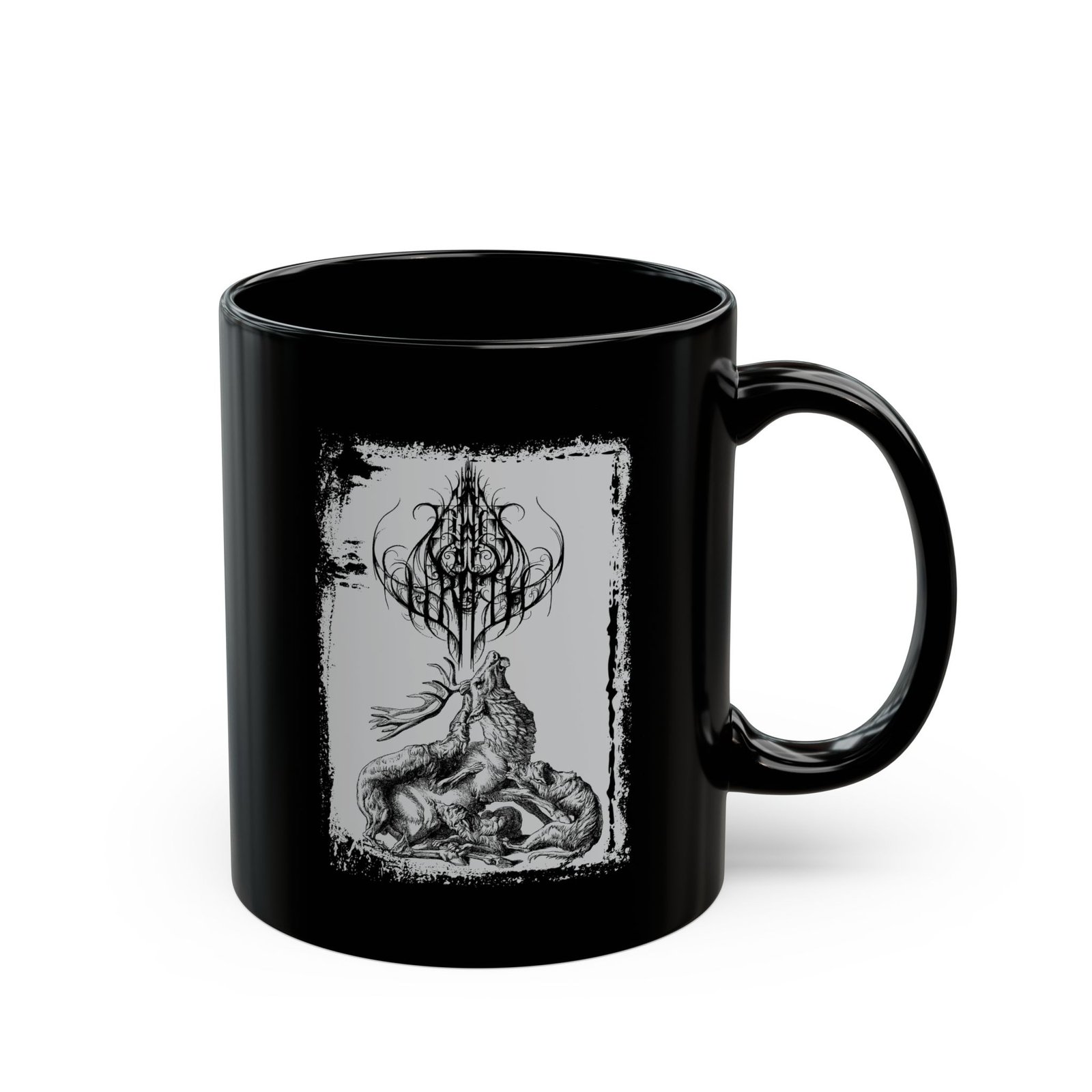 Vials Of Wrath - Wolves 11oz Black Mugs - Image 3