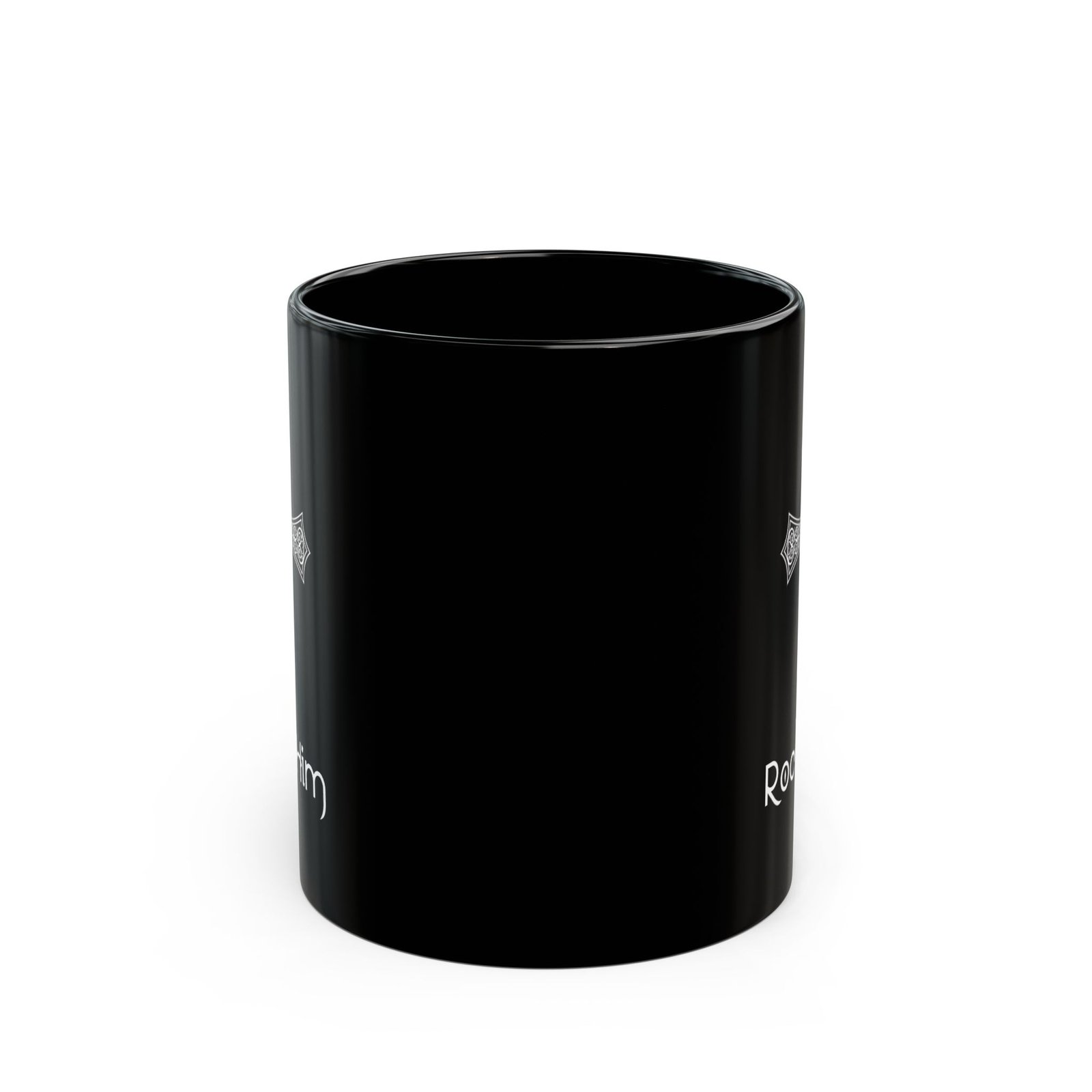 Rock4Him 11oz Black Mugs - Image 2