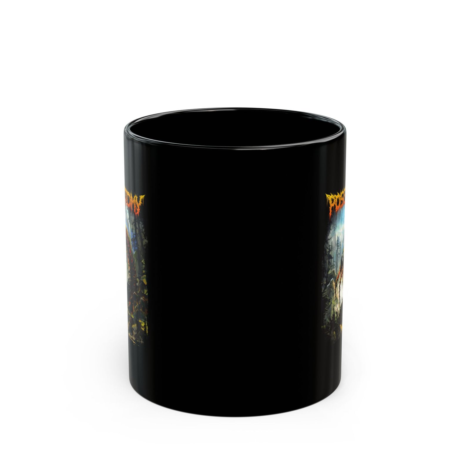 Poserectomy - Experimentation (Broken Curfew Records) 11oz Black Mugs - Image 2