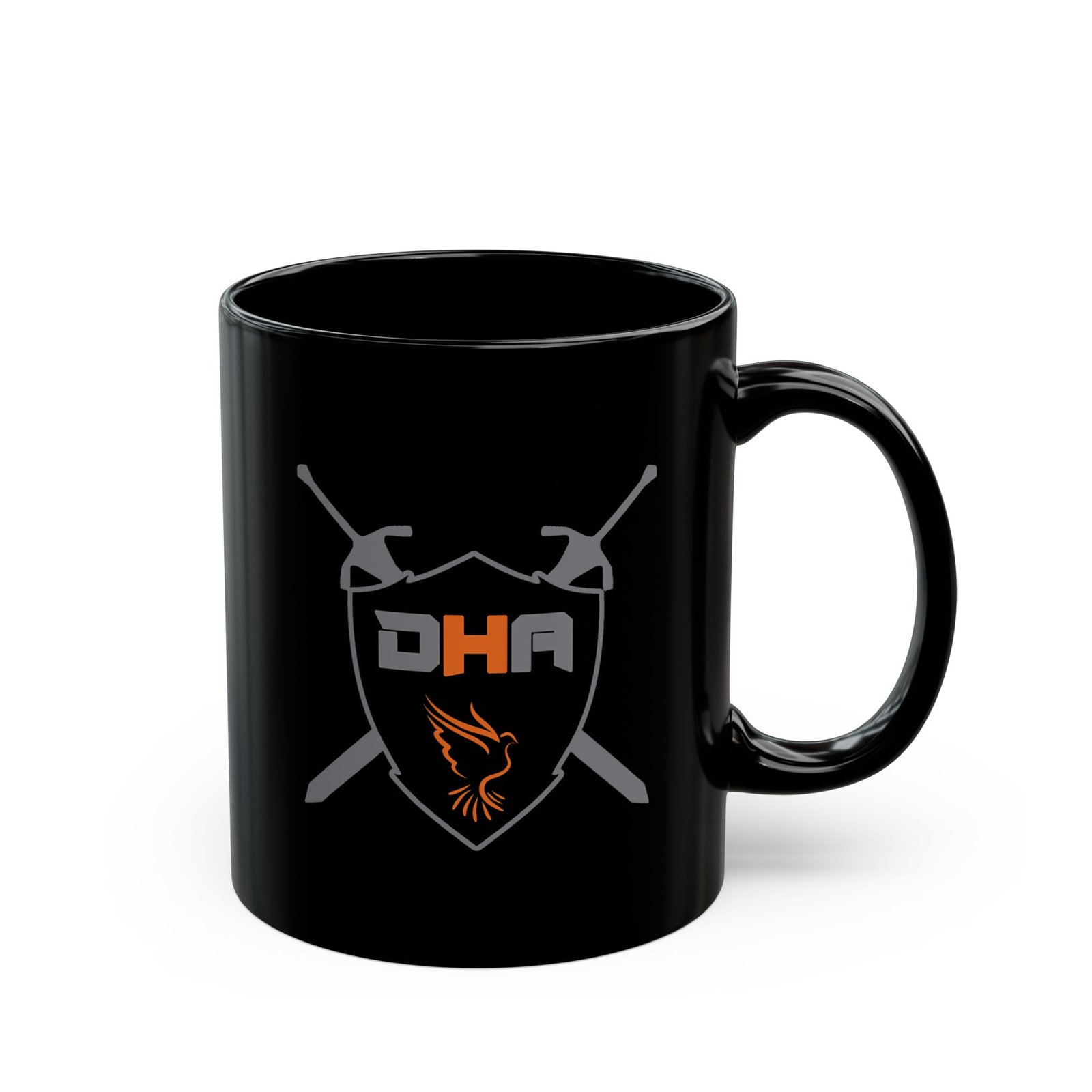 Metal House DHA 11oz Black Mugs - Image 3