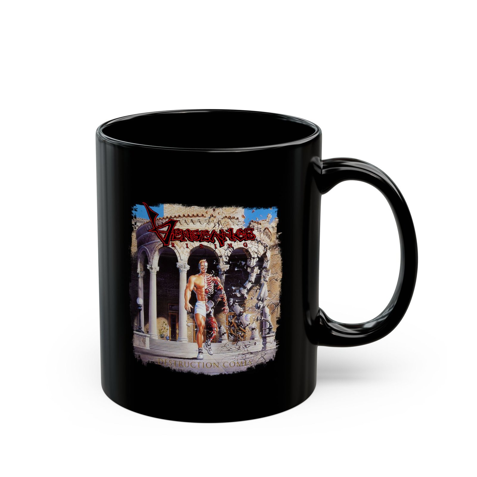 Vengeance Rising - Destruction Comes 11oz Black Mugs - Image 3