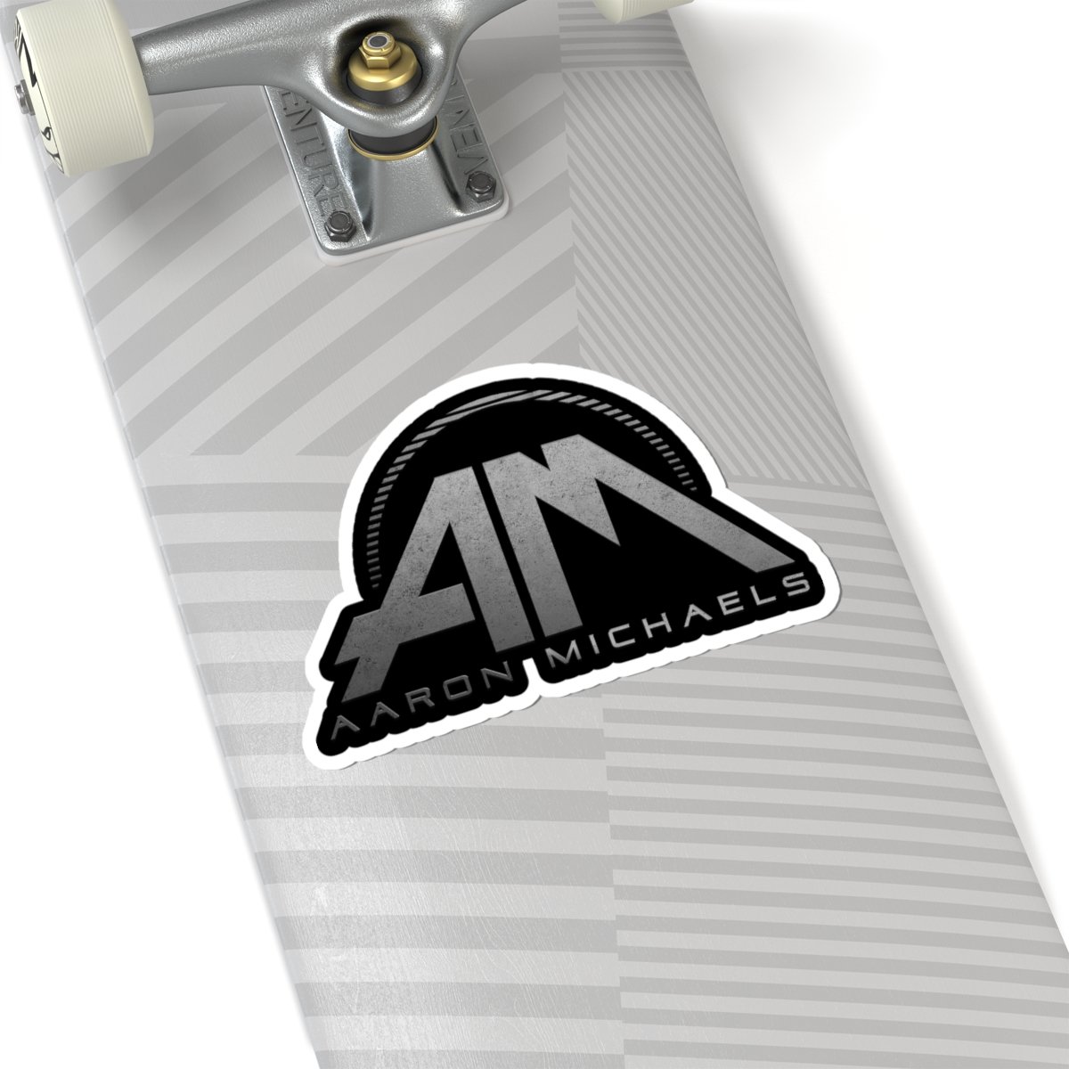Aaron Michaels AM Logo (Gray) Die Cut Stickers