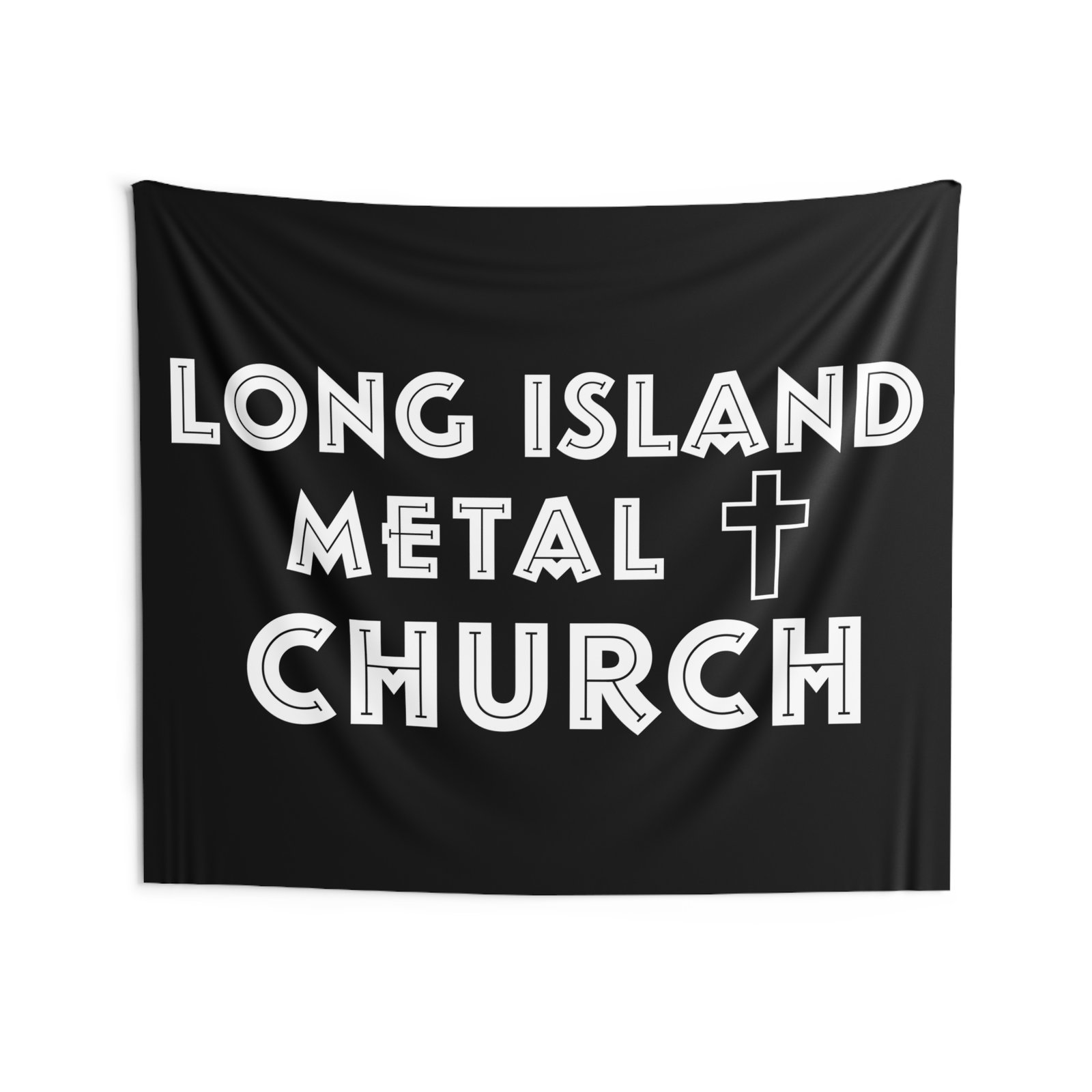 Long Island Metal Church Indoor Wall Tapestries