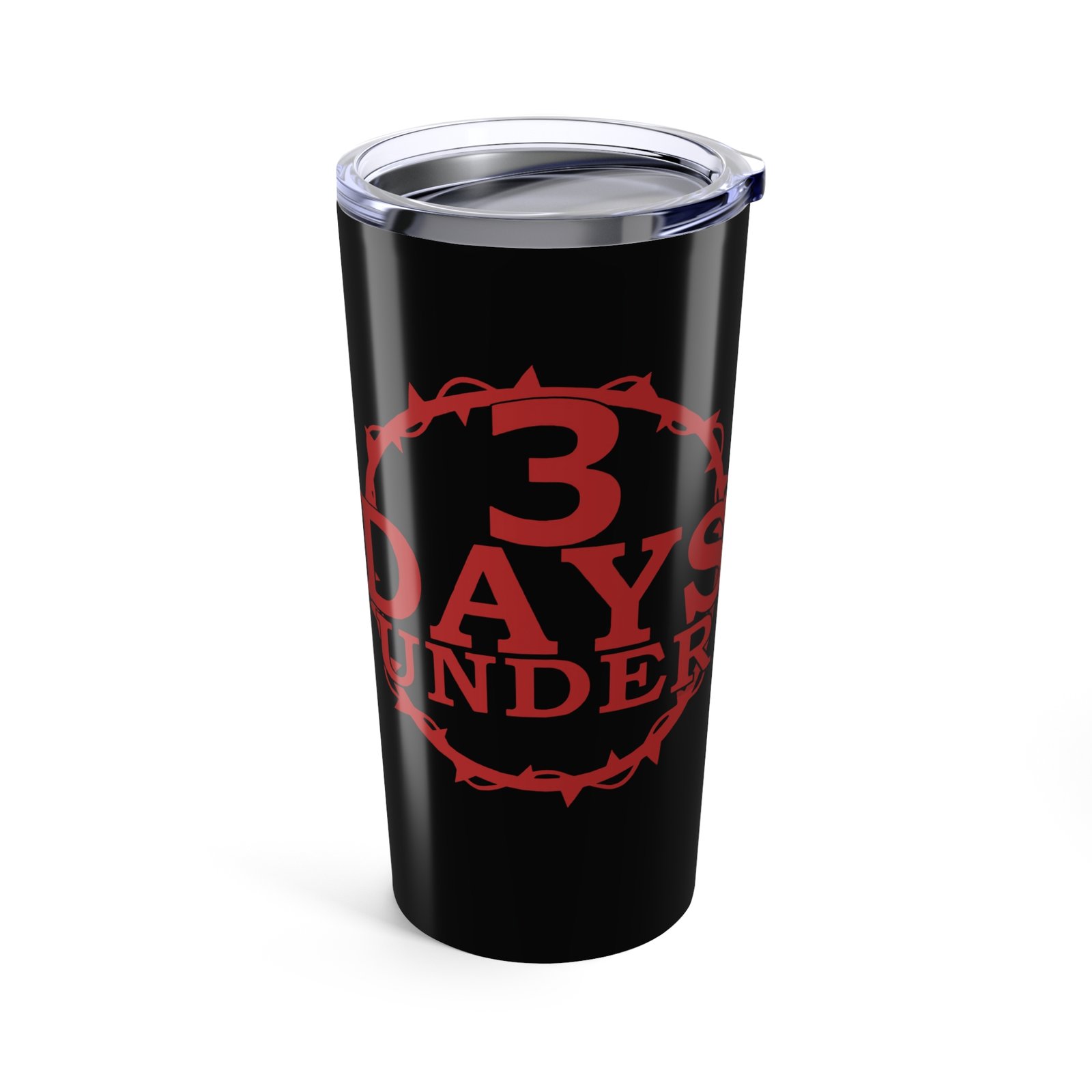 3 Days Under Logo 20oz Stainless Steel Tumbler