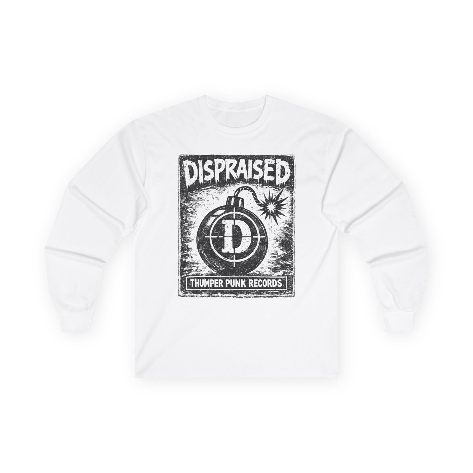 Dispraised - Thumper Punk Records Long Sleeve Tshirt - Image 4