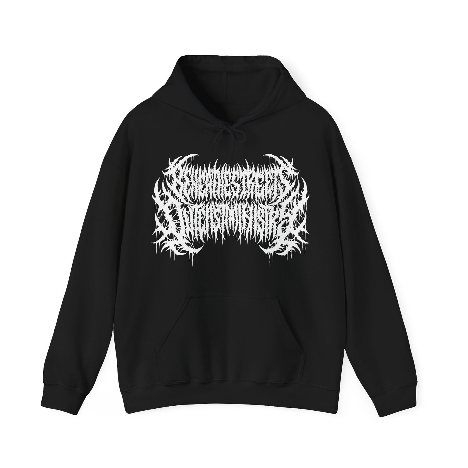 Beneathestreets Outcast Ministry White Logo Pullover Hooded Sweatshirt