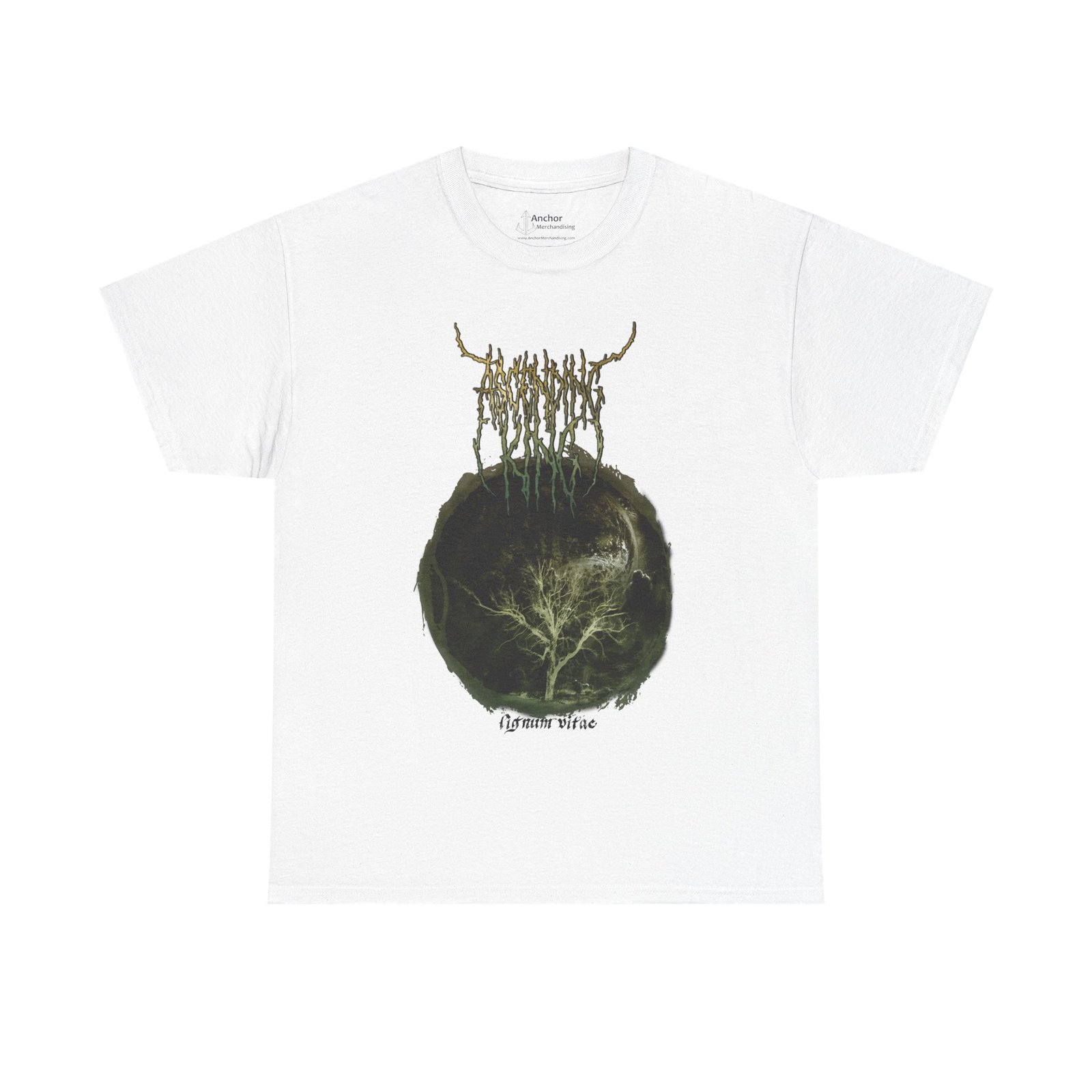 Ascending King - Lignus Vitae White Short Sleeve Tshirt (2-Sided)