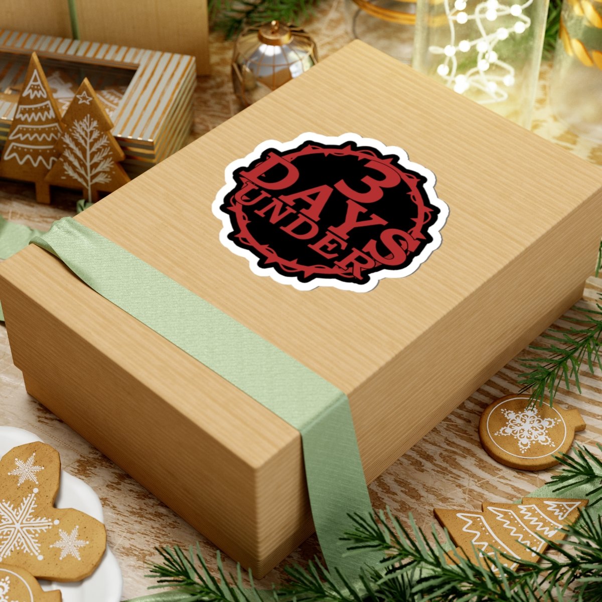 3 Days Under Logo Die Cut Stickers - Image 12