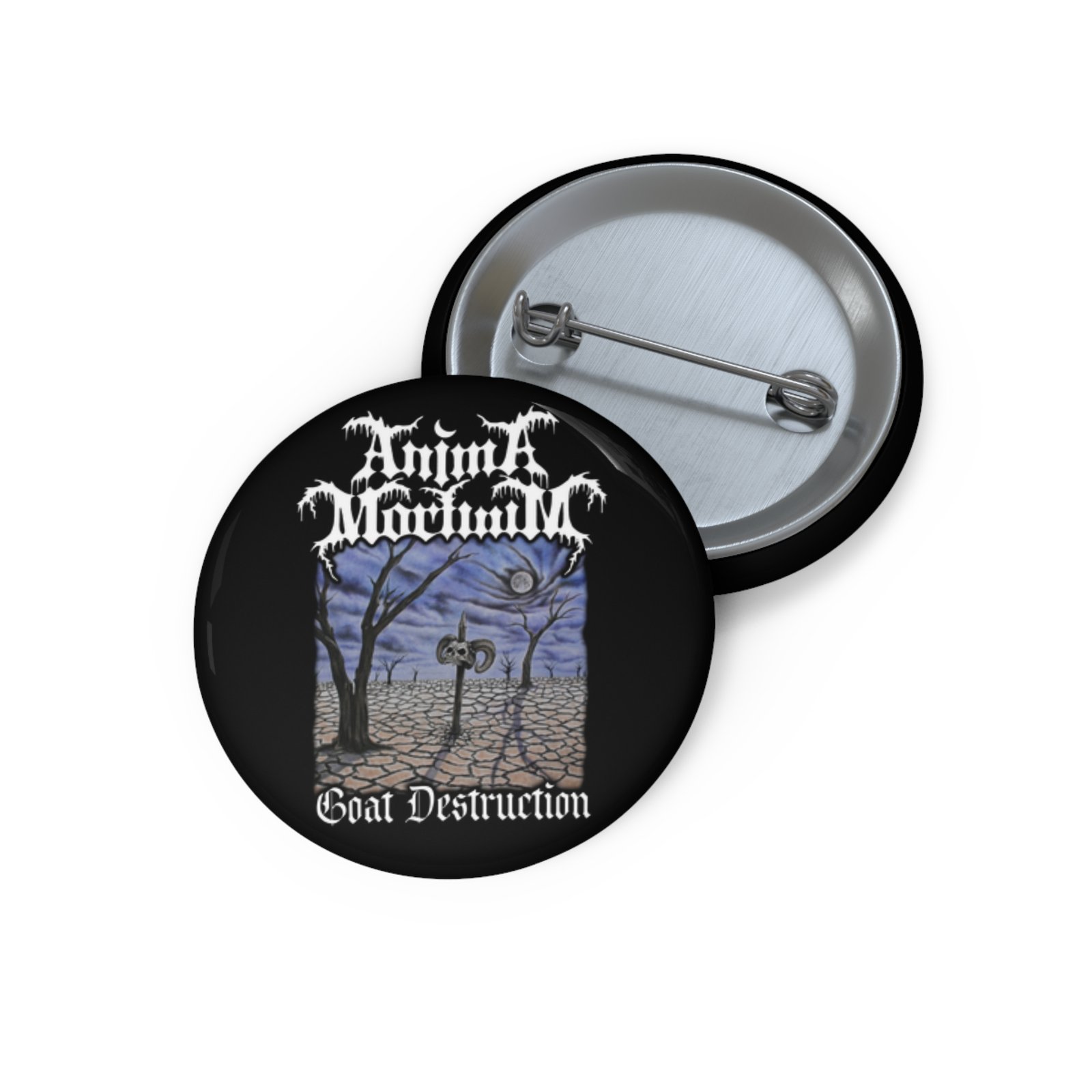Anima Mortuum - Goat Destruction Pin Buttons